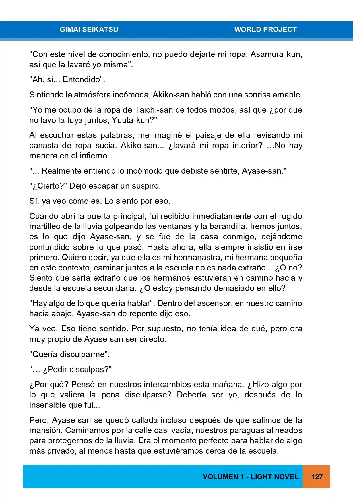Gimai Seikatsu (Novela) - Capítulo 5 - Página 5 - LectorTMOo