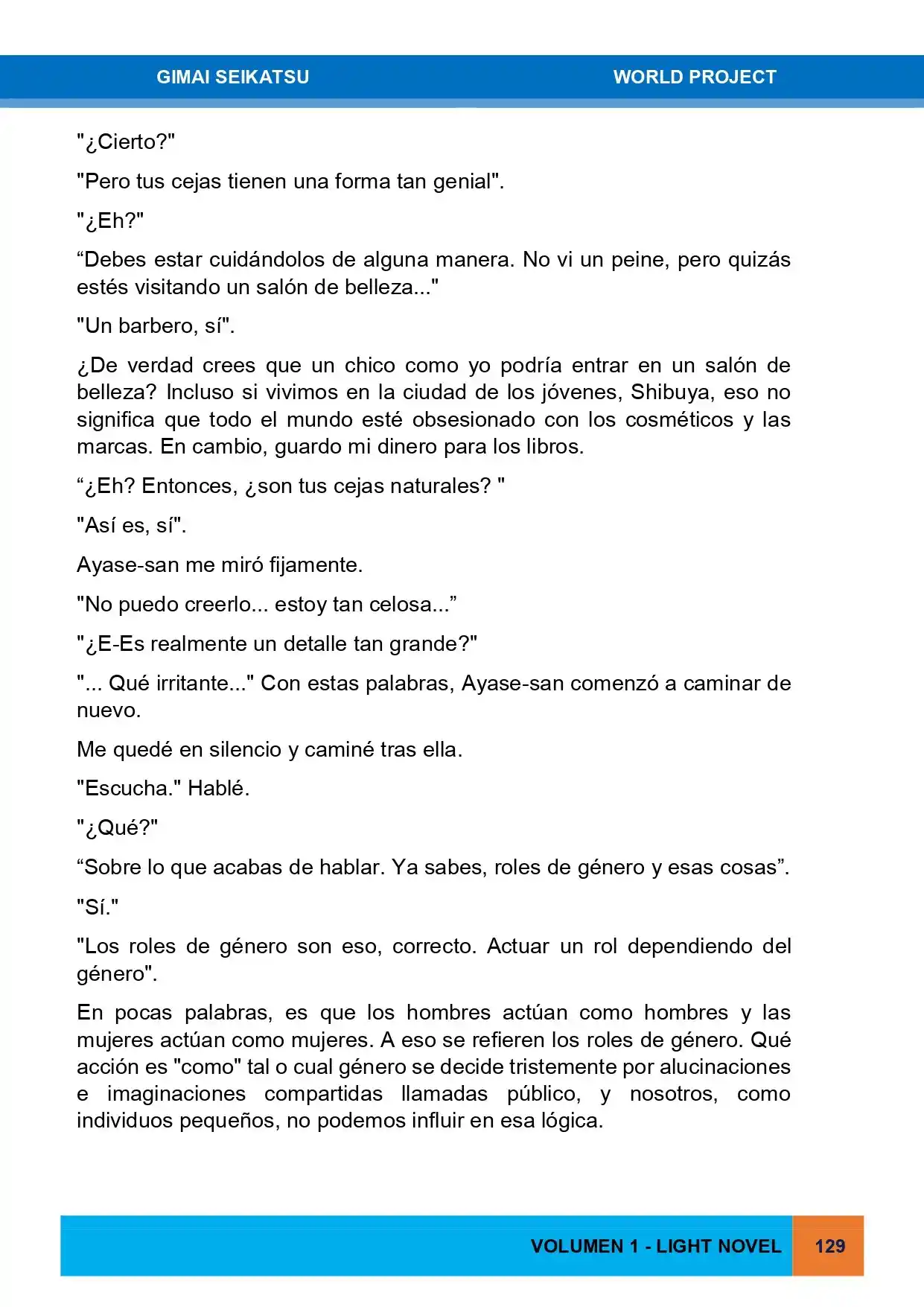 Gimai Seikatsu (Novela) - Capítulo 5 - Página 7 - LectorTMOo