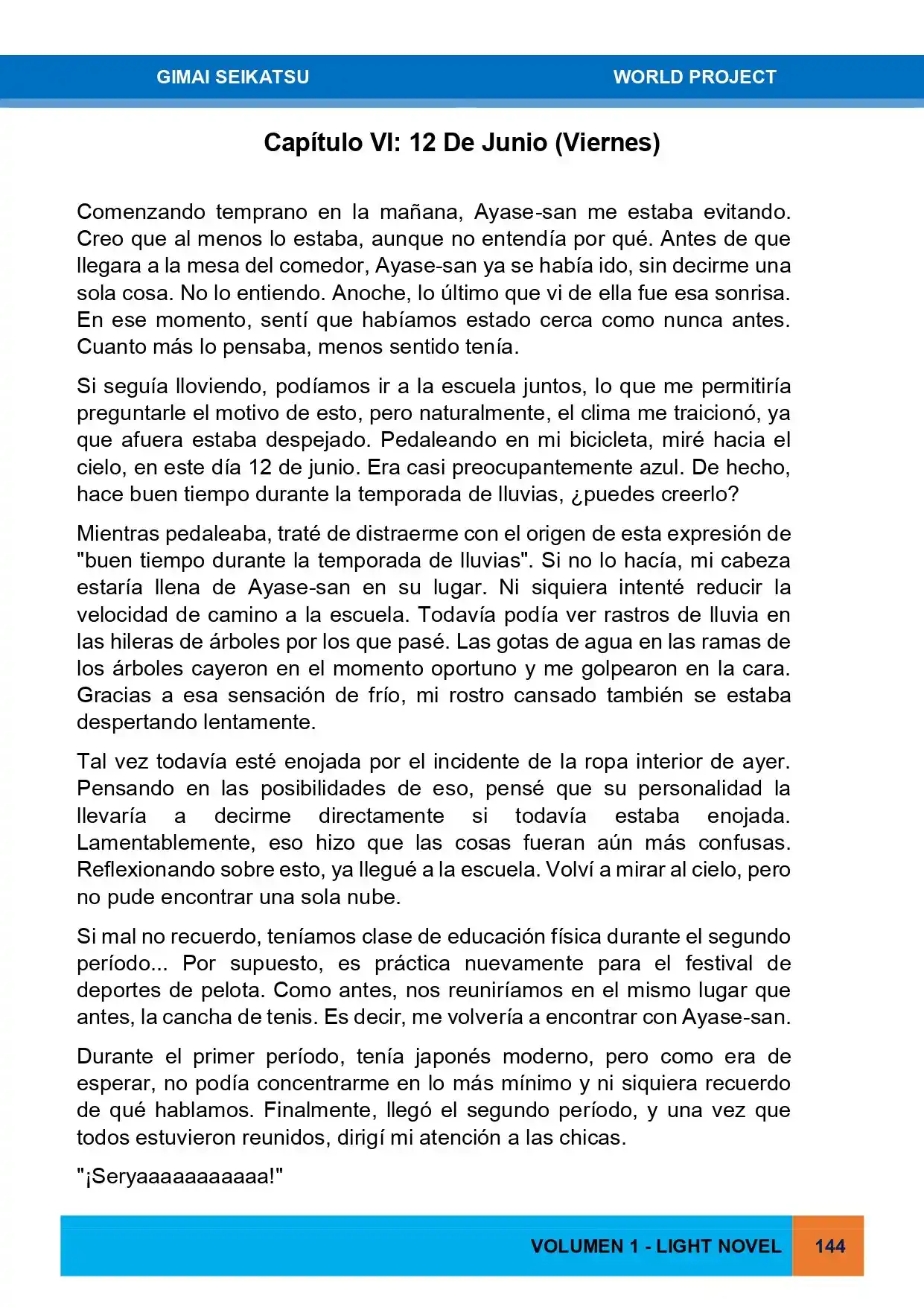 Gimai Seikatsu (Novela) - Capítulo 6 - Página 1 - LectorTMOo