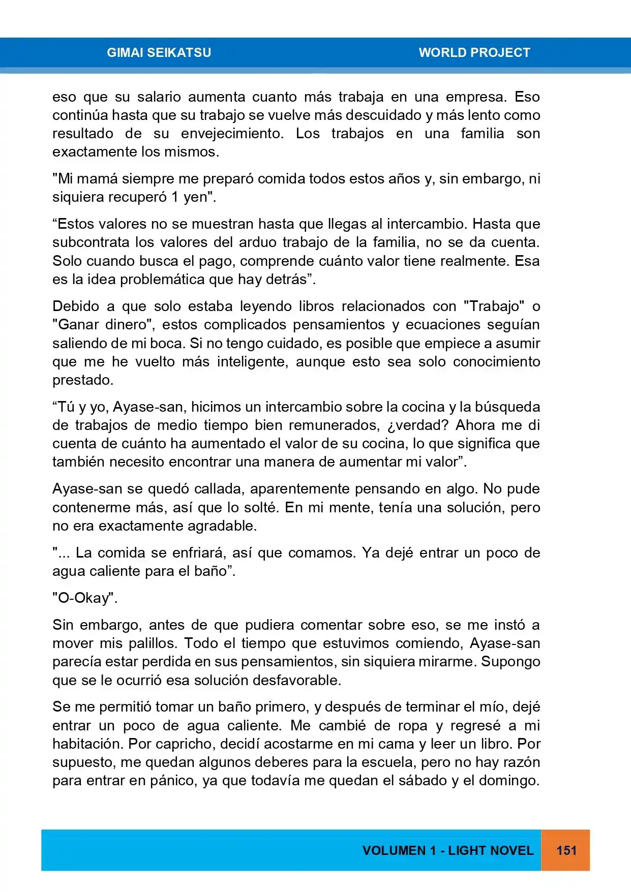 Gimai Seikatsu (Novela) - Capítulo 6 - Página 8 - LectorTMOo