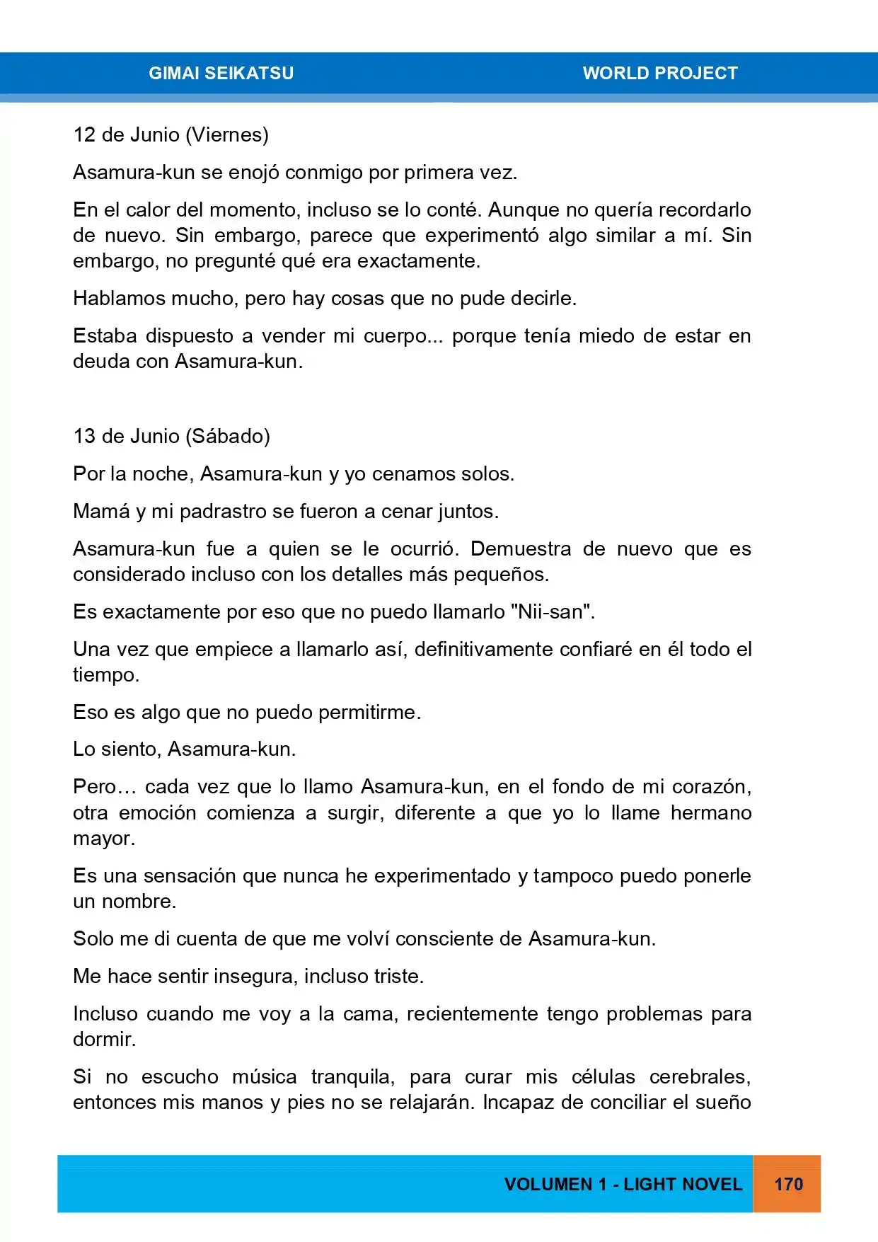 Gimai Seikatsu (Novela) - Capítulo 8 - Página 3 - LectorTMOo