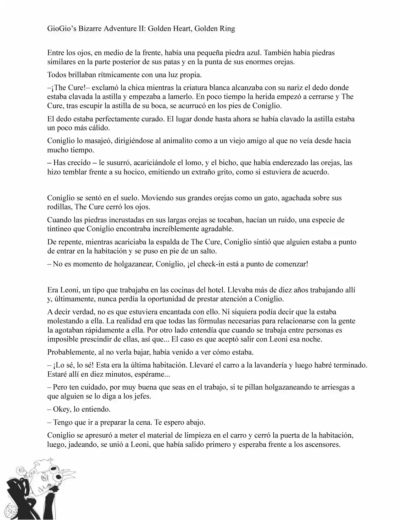 GioGio's Bizarre Adventure II: Golden Heart, Golden Ring (Novela) - Capítulo 1 - Página 15 - LectorTMOo