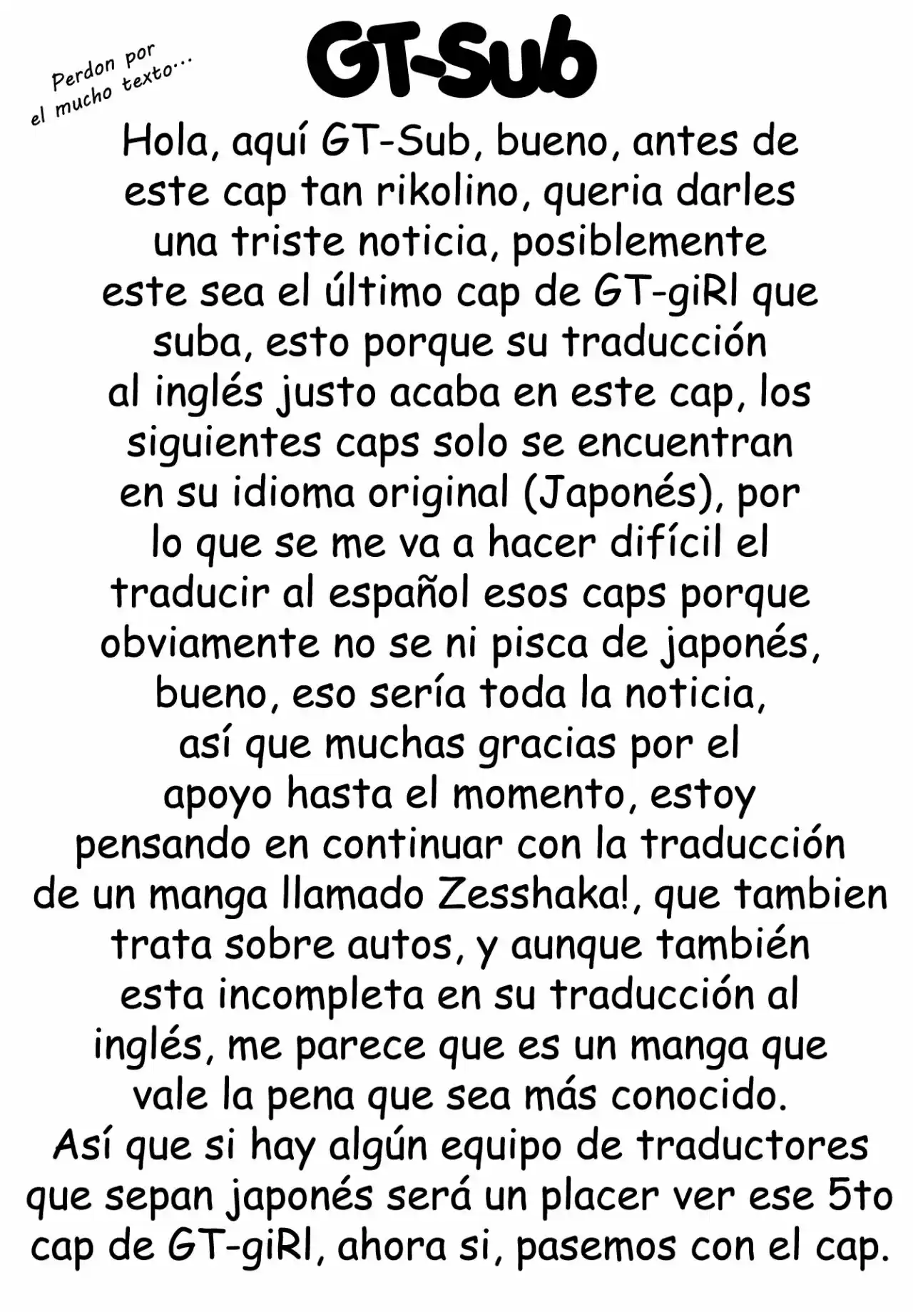 GT -giRL - Capítulo 4 - Página 1 - LectorTMOo
