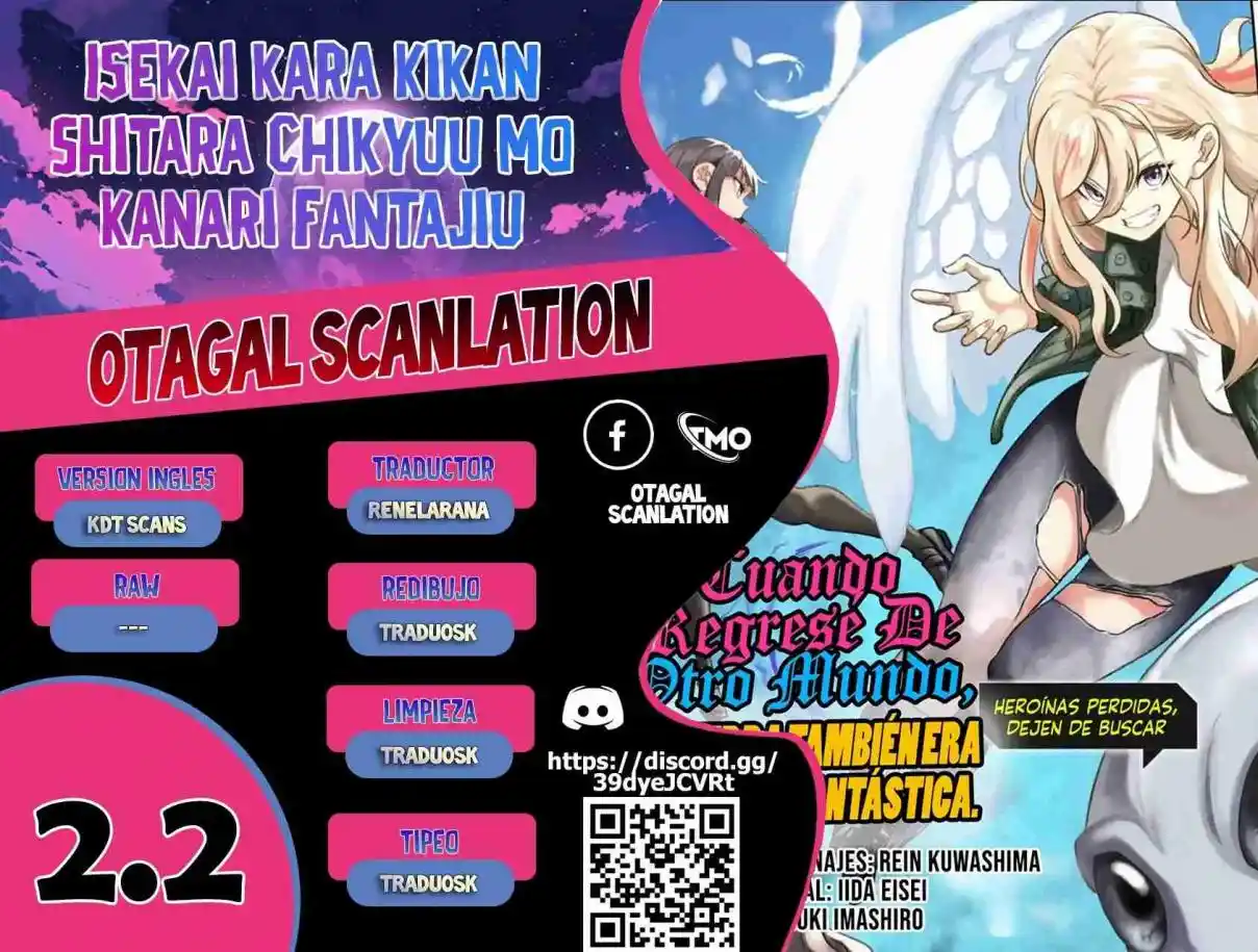 Isekai Kara Kikan Shitara Chikyuu Mo Kanari Fantajiu Deshita. Ato, Makeheroin-domo Kocchi Minna. - Capítulo 2.20 - Página 1 - LectorTMOo
