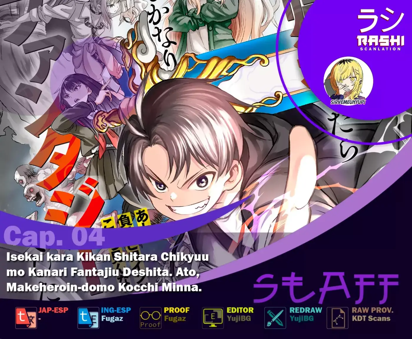 Isekai Kara Kikan Shitara Chikyuu Mo Kanari Fantajiu Deshita. Ato, Makeheroin-domo Kocchi Minna. - Capítulo 4 - Página 1 - LectorTMOo
