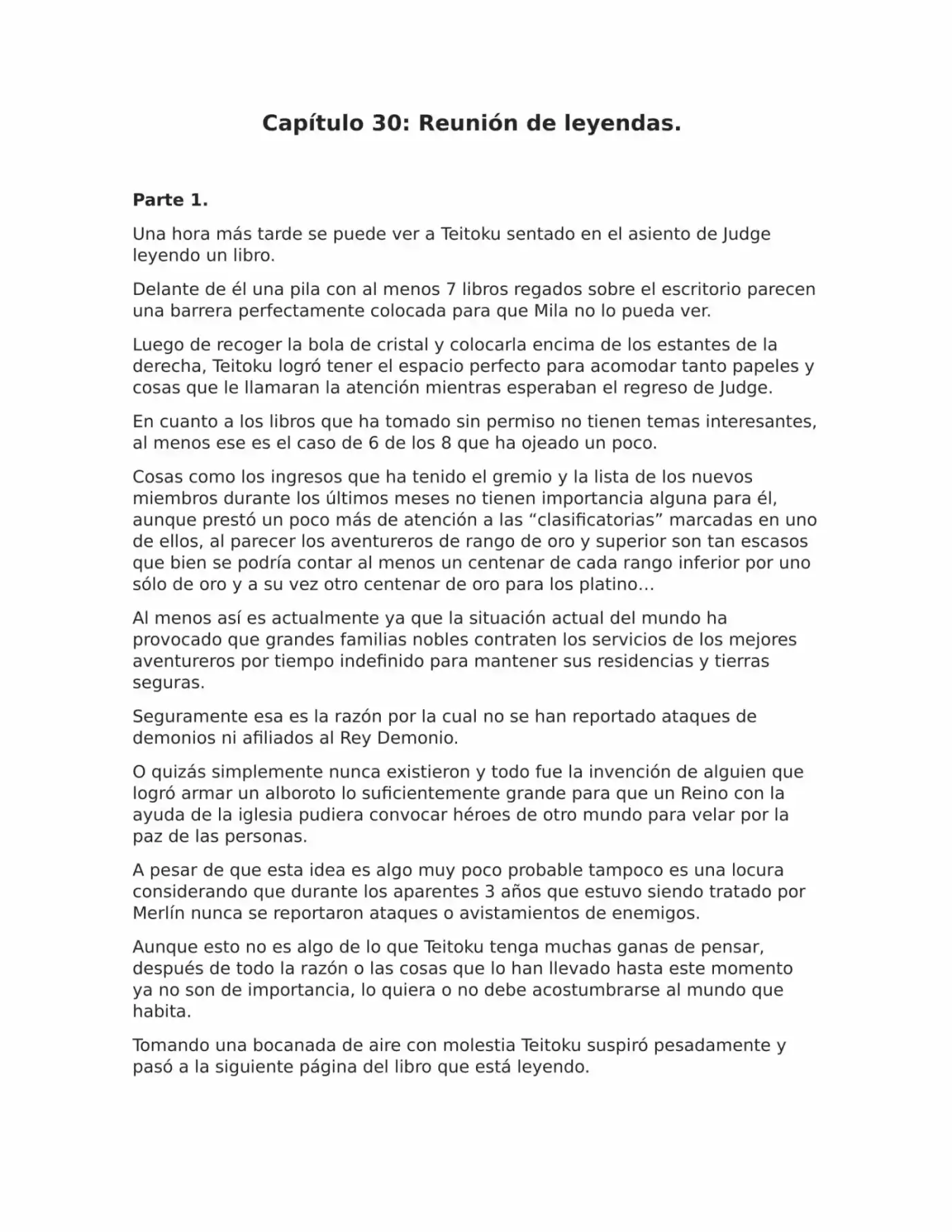 Isekai No Vigilant (Novela) - Capítulo 30 - Página 1 - LectorTMOo