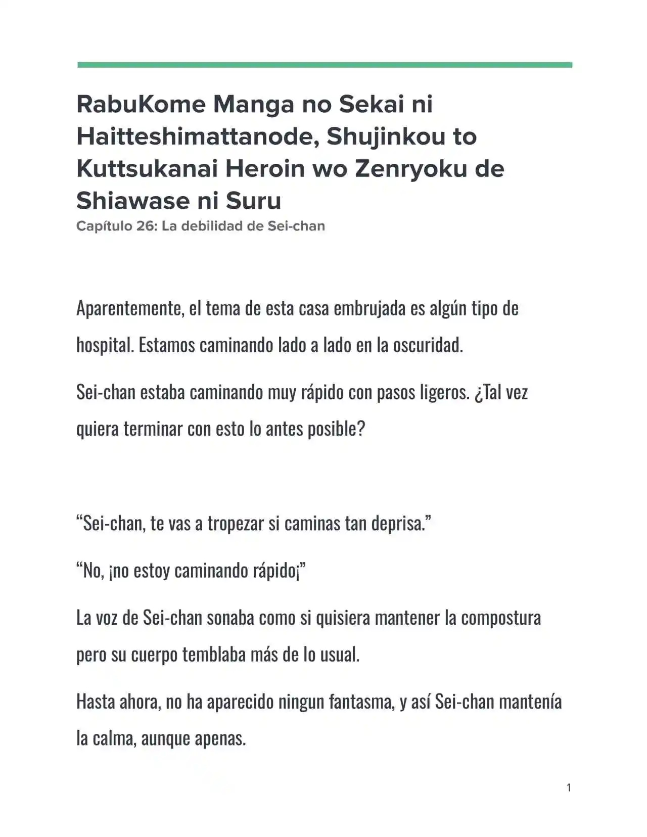 Isekai Romcom (Web Novel) (Novela) - Capítulo 27 - Página 1 - LectorTMOo