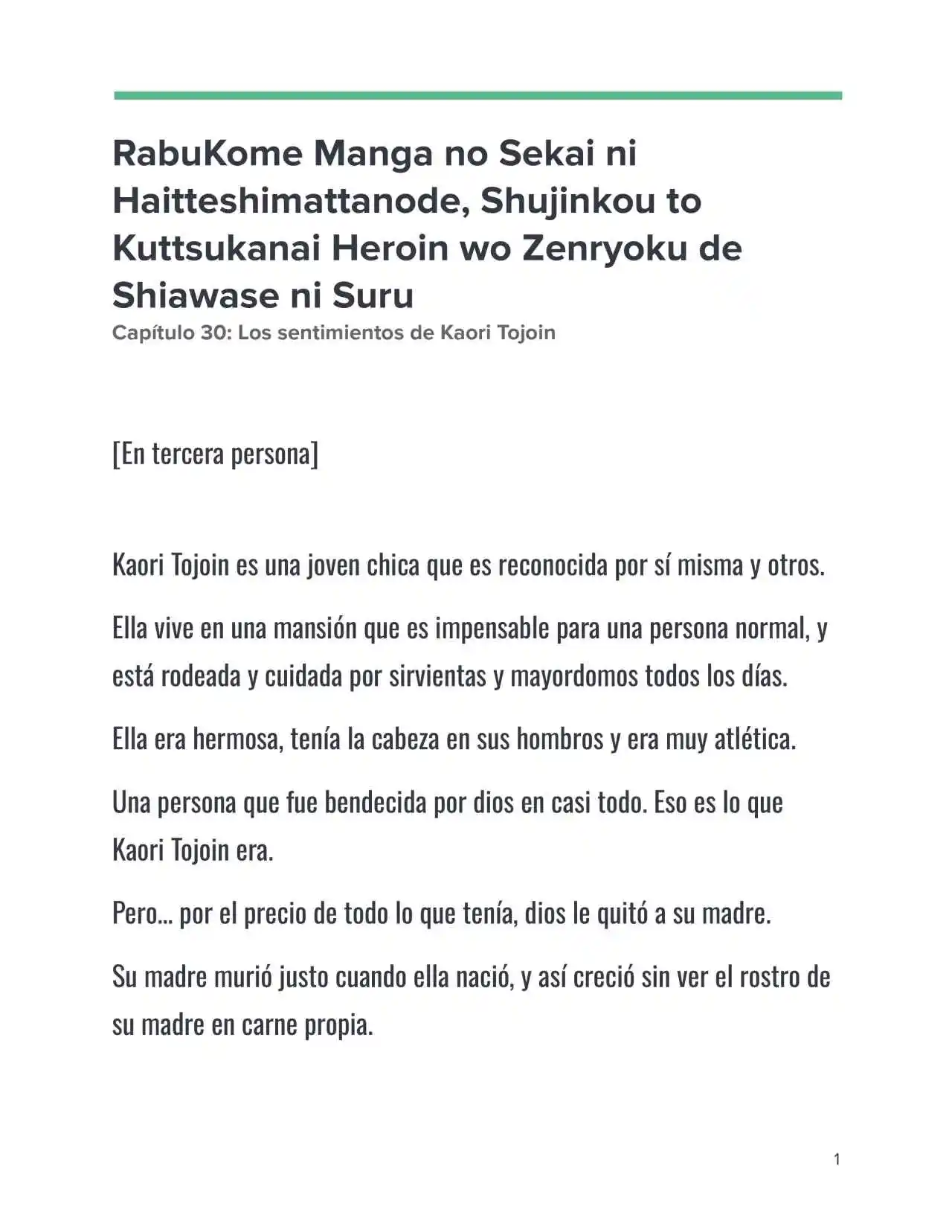 Isekai Romcom (Web Novel) (Novela) - Capítulo 30 - Página 1 - LectorTMOo