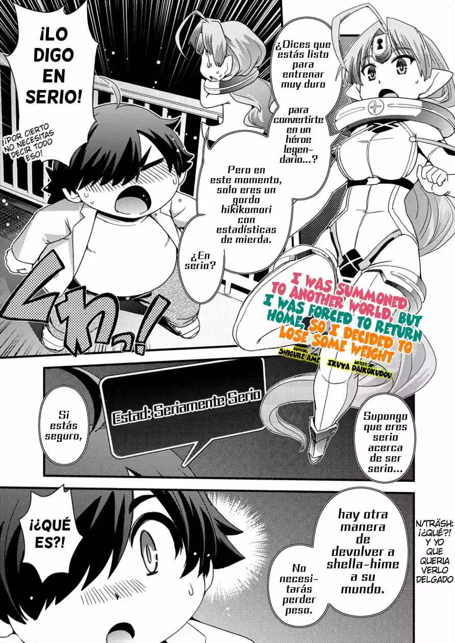 Isekai Shoukan-sareta Ga Kyousei Soukan-sareta Ore Ha Shikatanaku Yaseru Koto Ni Shita capítulo 5 página 4