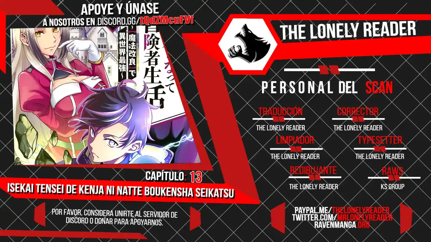 Isekai Tensei De Kenja Ni Natte Boukensha Seikatsu - Capítulo 13 - Página 1 - LectorTMOo