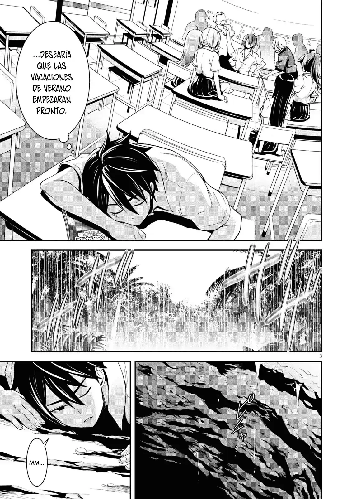 Isekai Yurutto Survival Seikatsu: Gakkou No Minna To Isekai No Mujintou Ni Tenishitakedo Ore Dake Rakushou Desu capítulo 1 página 7