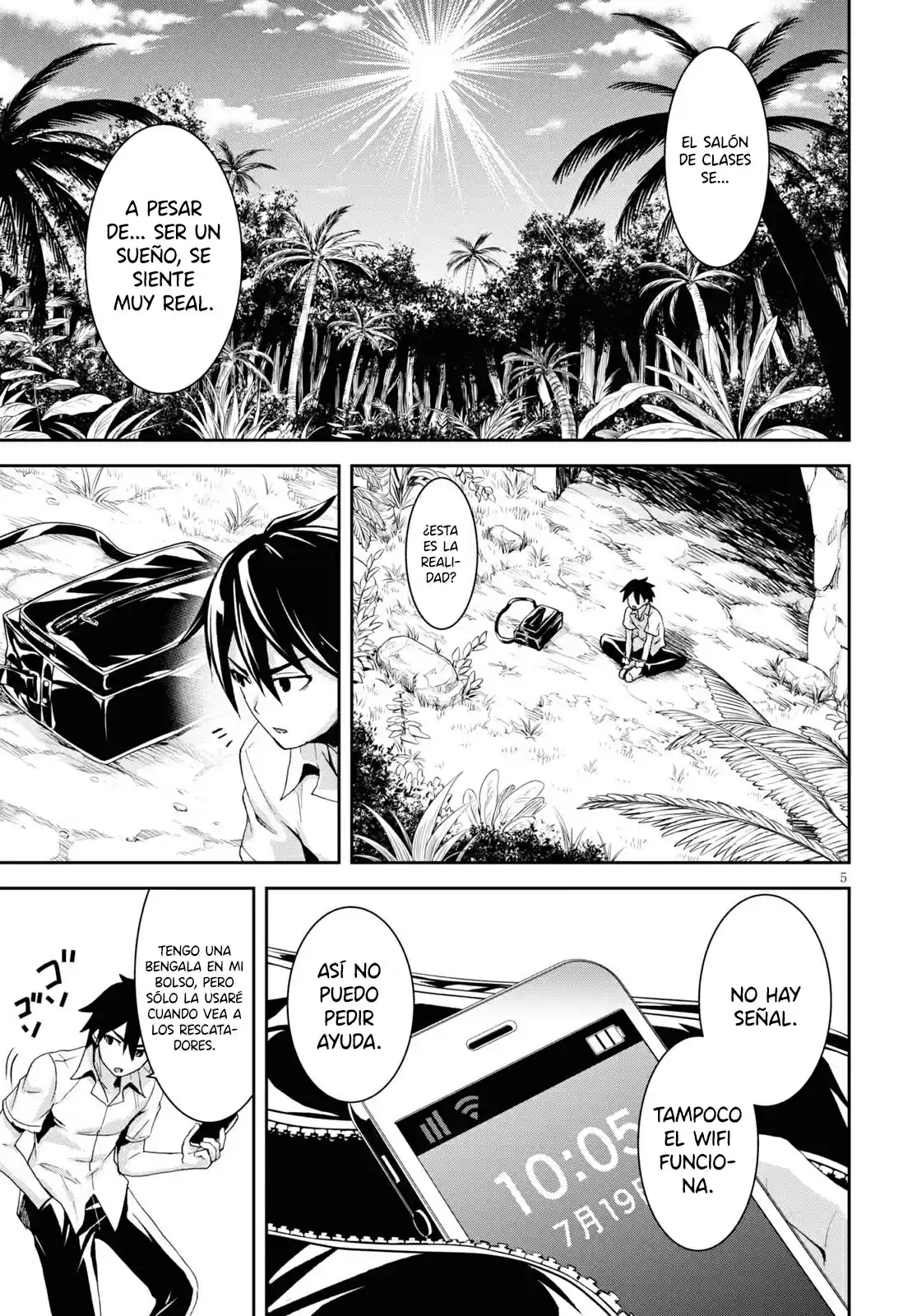Isekai Yurutto Survival Seikatsu: Gakkou No Minna To Isekai No Mujintou Ni Tenishitakedo Ore Dake Rakushou Desu capítulo 1 página 9