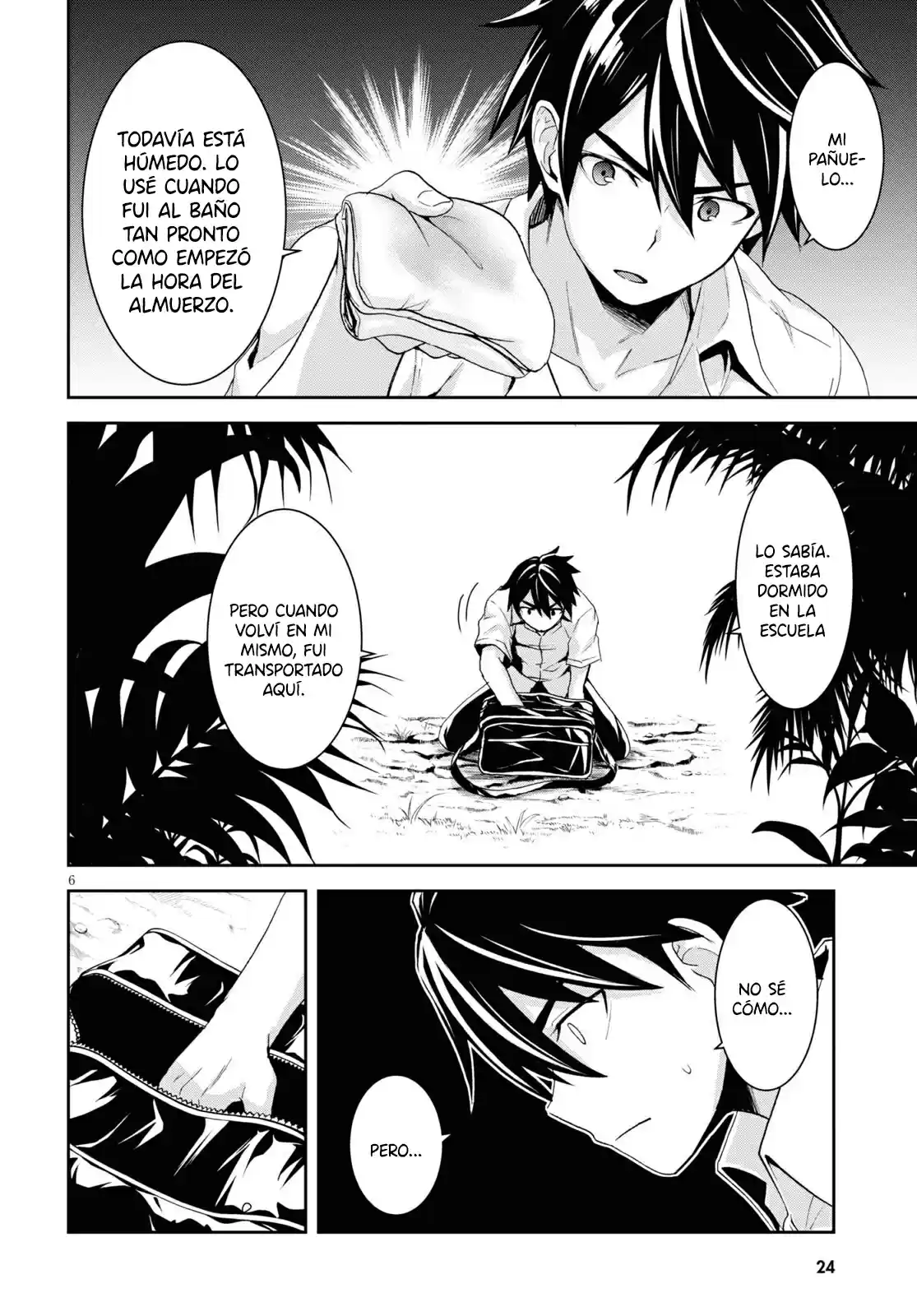 Isekai Yurutto Survival Seikatsu: Gakkou No Minna To Isekai No Mujintou Ni Tenishitakedo Ore Dake Rakushou Desu capítulo 1 página 10