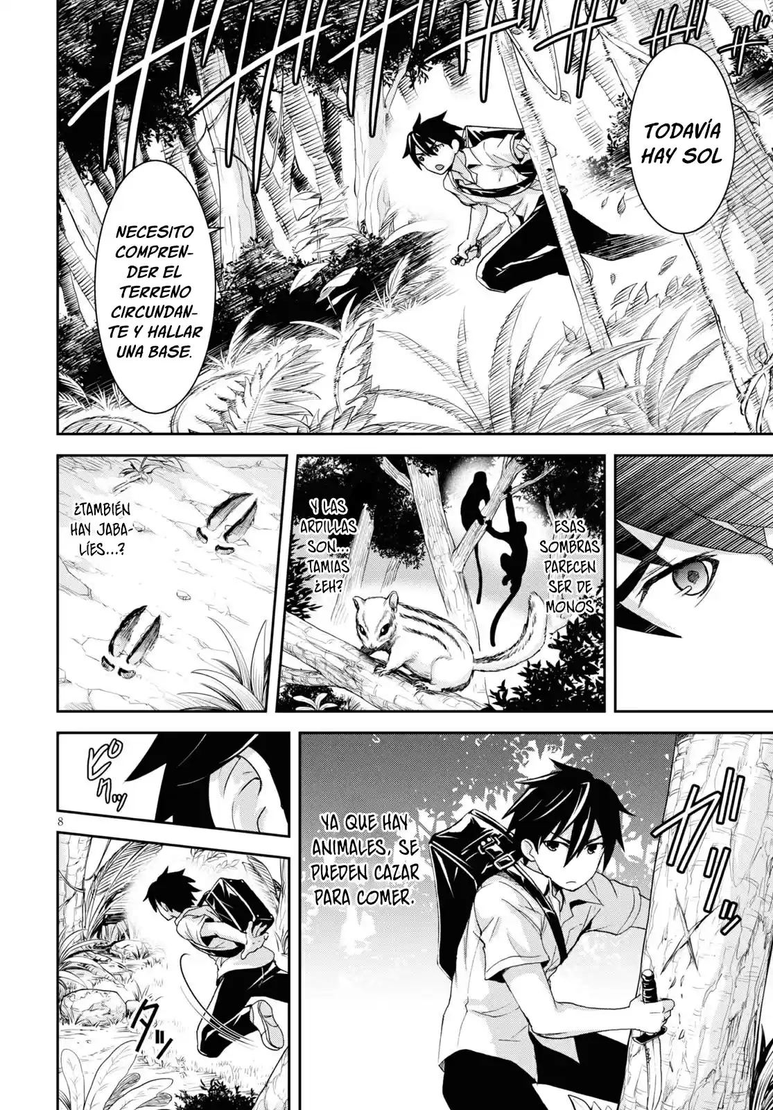 Isekai Yurutto Survival Seikatsu: Gakkou No Minna To Isekai No Mujintou Ni Tenishitakedo Ore Dake Rakushou Desu capítulo 1 página 12