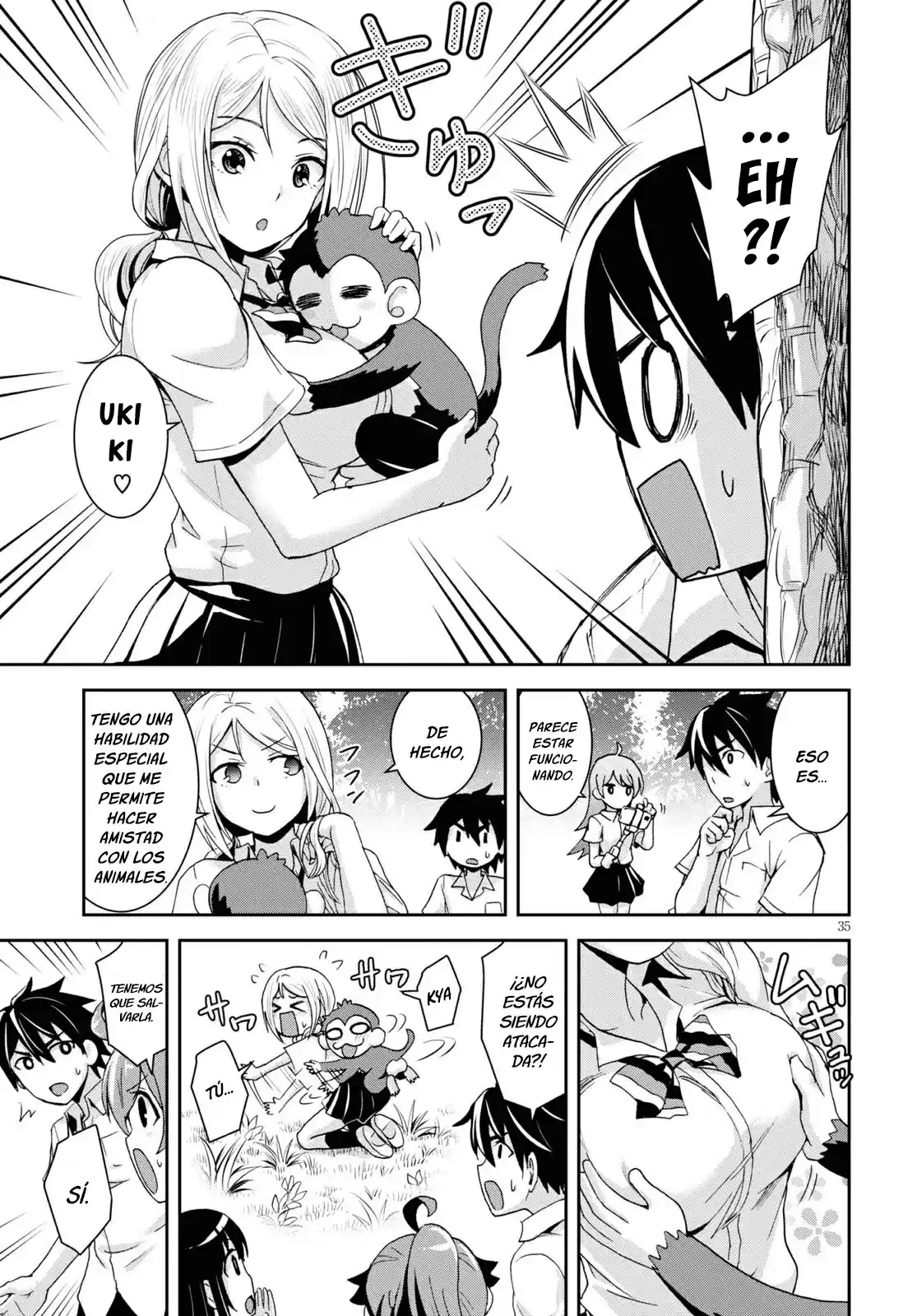 Isekai Yurutto Survival Seikatsu: Gakkou No Minna To Isekai No Mujintou Ni Tenishitakedo Ore Dake Rakushou Desu capítulo 1 página 38