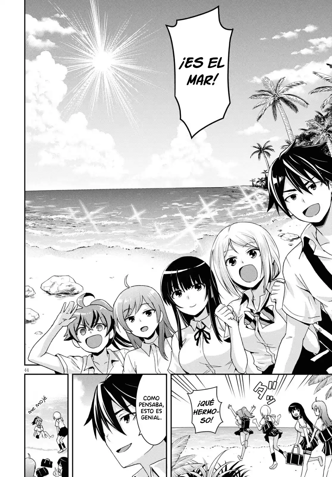 Isekai Yurutto Survival Seikatsu: Gakkou No Minna To Isekai No Mujintou Ni Tenishitakedo Ore Dake Rakushou Desu capítulo 1 página 47