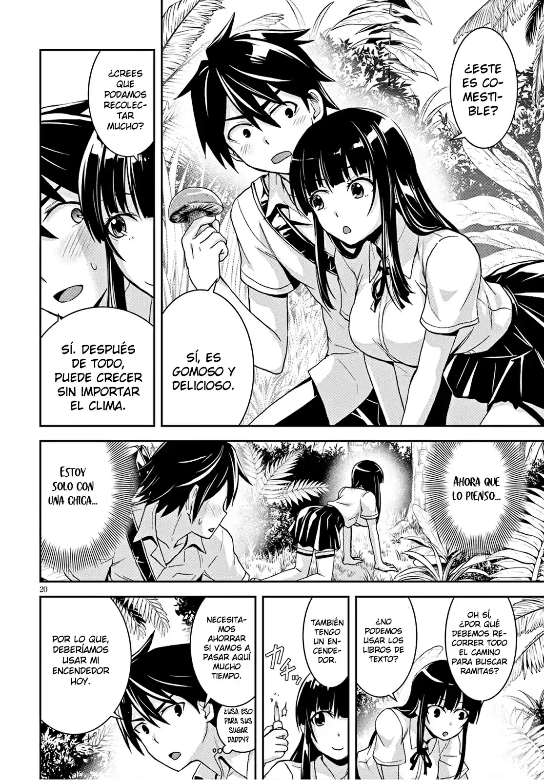 Isekai Yurutto Survival Seikatsu: Gakkou No Minna To Isekai No Mujintou Ni Tenishitakedo Ore Dake Rakushou Desu capítulo 2 página 21