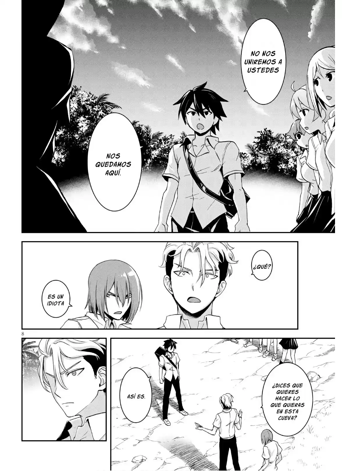 Isekai Yurutto Survival Seikatsu: Gakkou No Minna To Isekai No Mujintou Ni Tenishitakedo Ore Dake Rakushou Desu capítulo 3 página 9