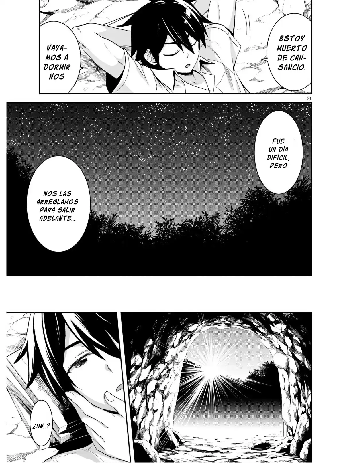 Isekai Yurutto Survival Seikatsu: Gakkou No Minna To Isekai No Mujintou Ni Tenishitakedo Ore Dake Rakushou Desu capítulo 3 página 22
