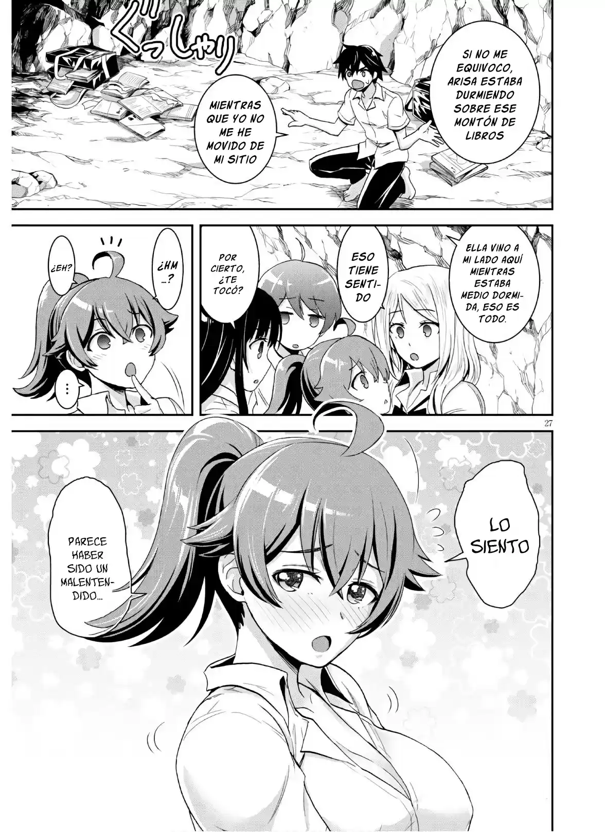 Isekai Yurutto Survival Seikatsu: Gakkou No Minna To Isekai No Mujintou Ni Tenishitakedo Ore Dake Rakushou Desu capítulo 3 página 28