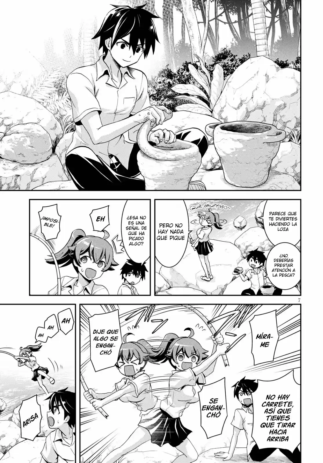 Isekai Yurutto Survival Seikatsu: Gakkou No Minna To Isekai No Mujintou Ni Tenishitakedo Ore Dake Rakushou Desu capítulo 4 página 8