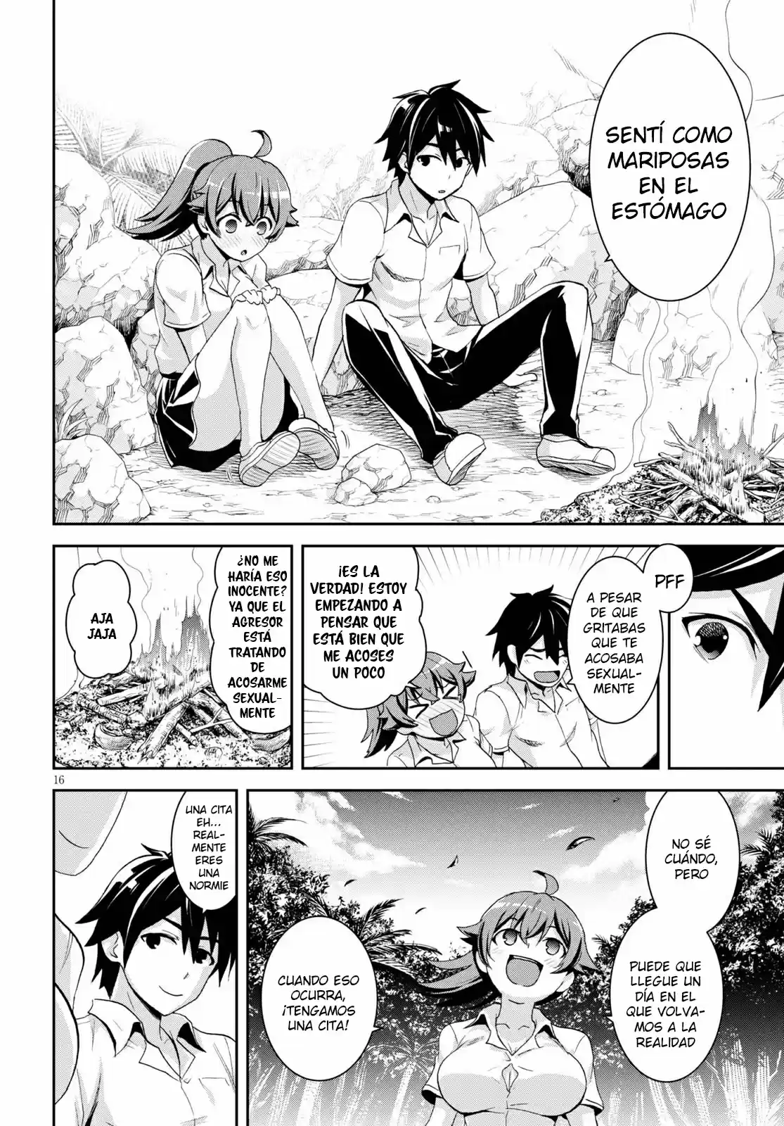 Isekai Yurutto Survival Seikatsu: Gakkou No Minna To Isekai No Mujintou Ni Tenishitakedo Ore Dake Rakushou Desu capítulo 4 página 17