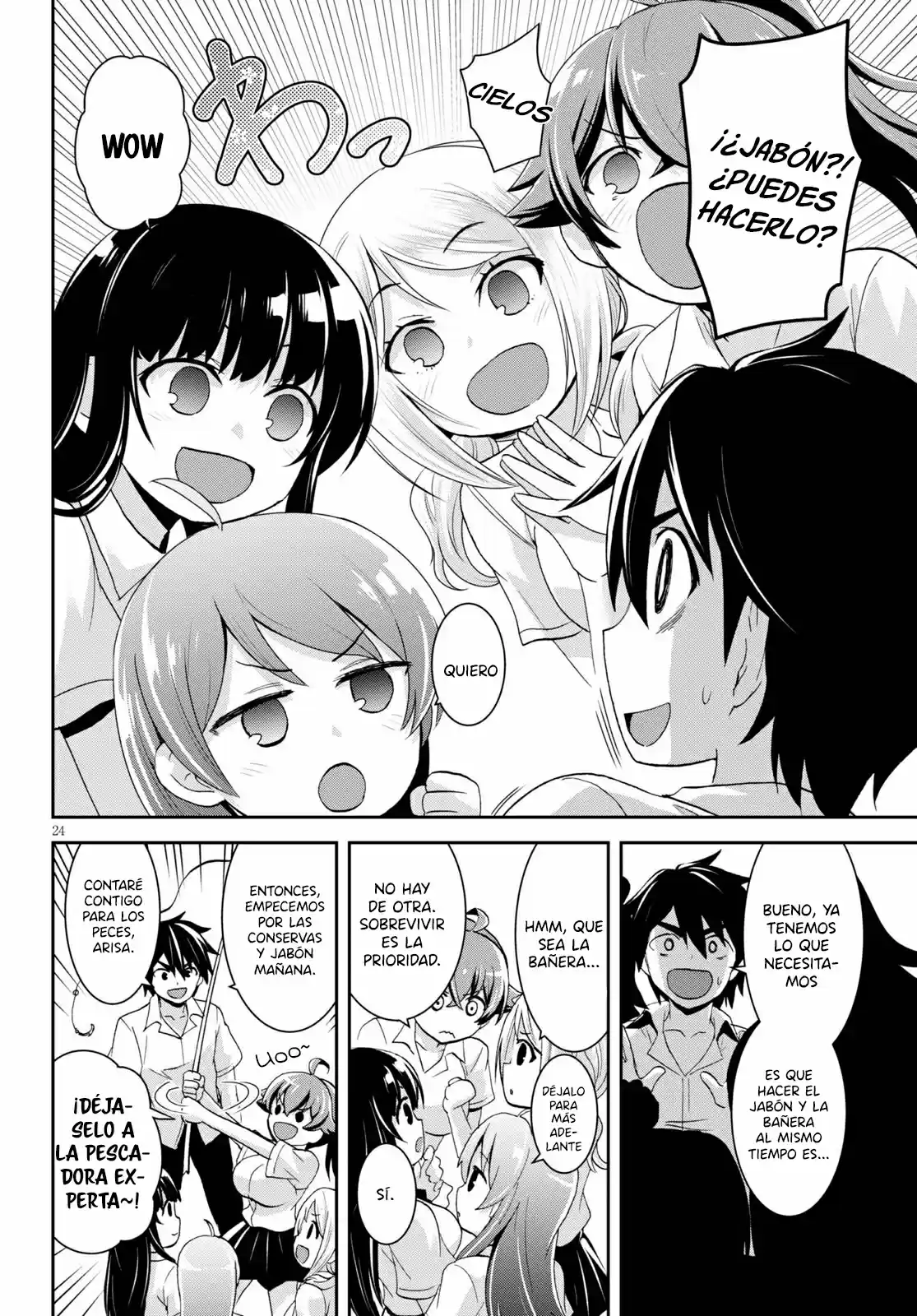 Isekai Yurutto Survival Seikatsu: Gakkou No Minna To Isekai No Mujintou Ni Tenishitakedo Ore Dake Rakushou Desu capítulo 5 página 25