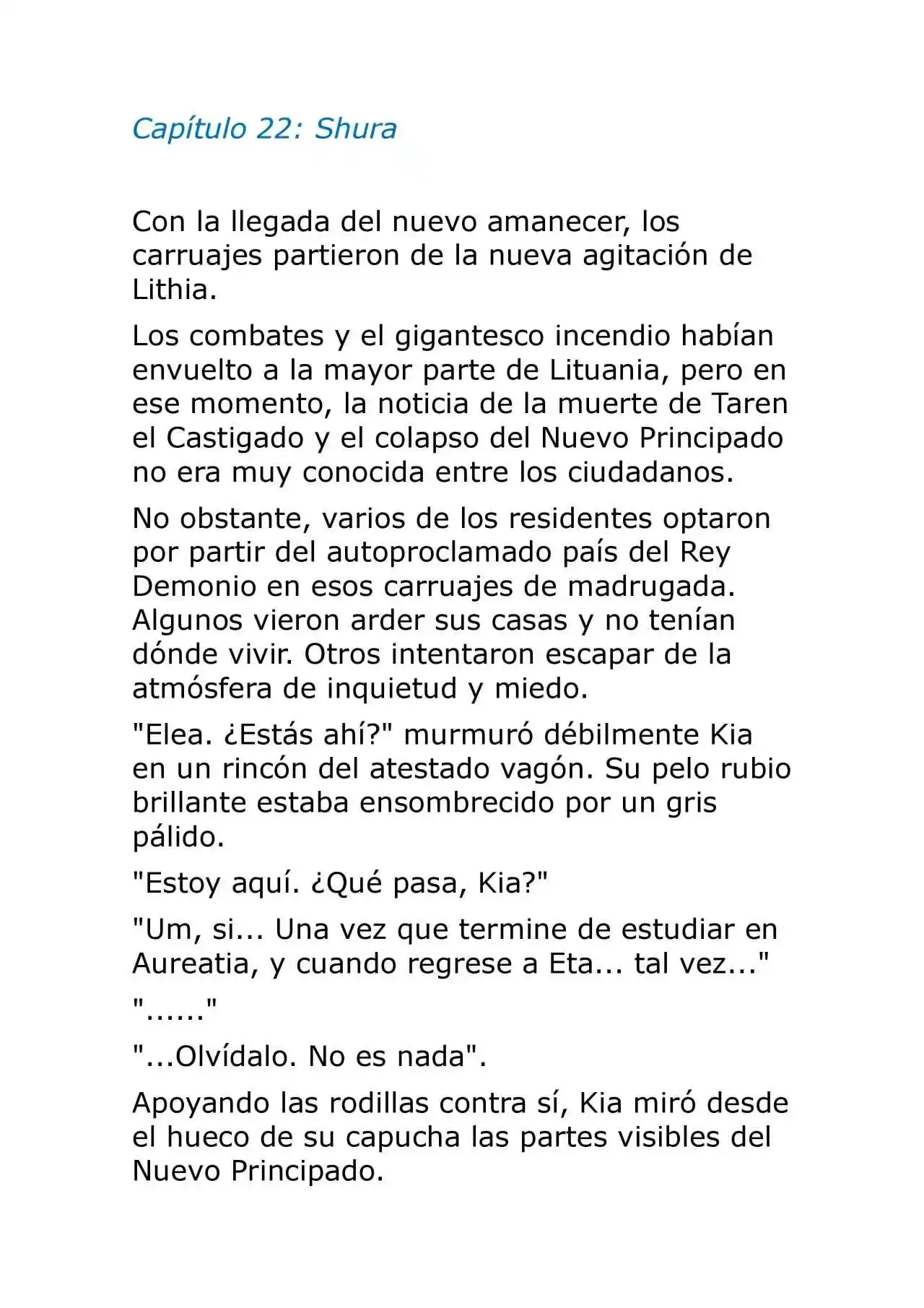 Ishura (Novela) - Capítulo 22 - Página 1 - LectorTMOo