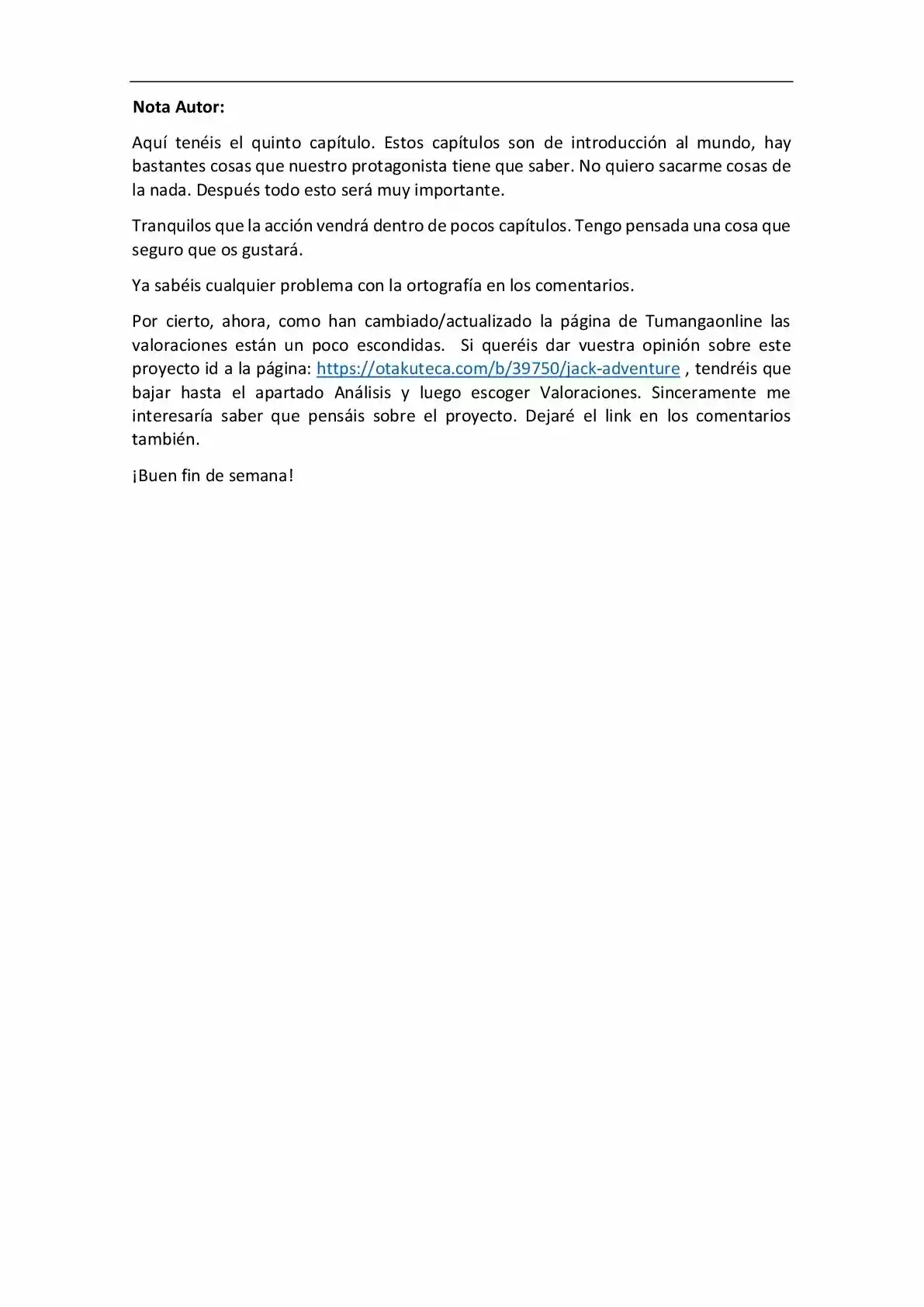 Jack Adventure (Novela) - Capítulo 5 - Página 5 - LectorTMOo