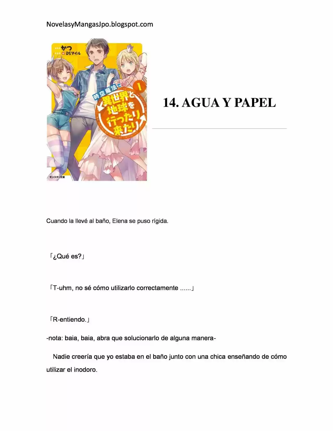 Jikuu Mahou De Isekai To Chikyuu Wo Ittarikitari - Capítulo 14.00 - Página 1 - LectorTMOo