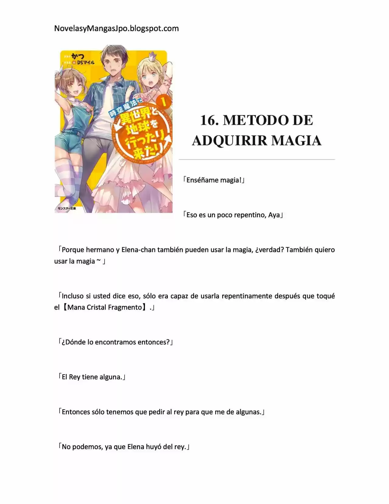 Jikuu Mahou De Isekai To Chikyuu Wo Ittarikitari - Capítulo 16.00 - Página 1 - LectorTMOo