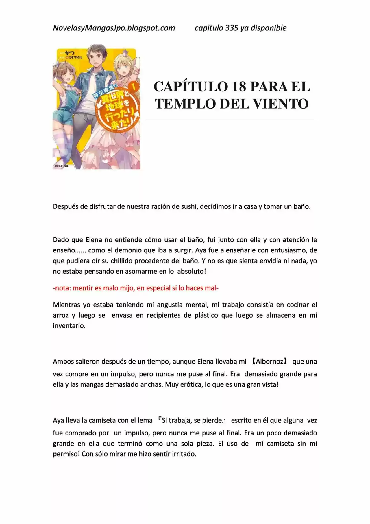 Jikuu Mahou De Isekai To Chikyuu Wo Ittarikitari - Capítulo 18.00 - Página 1 - LectorTMOo