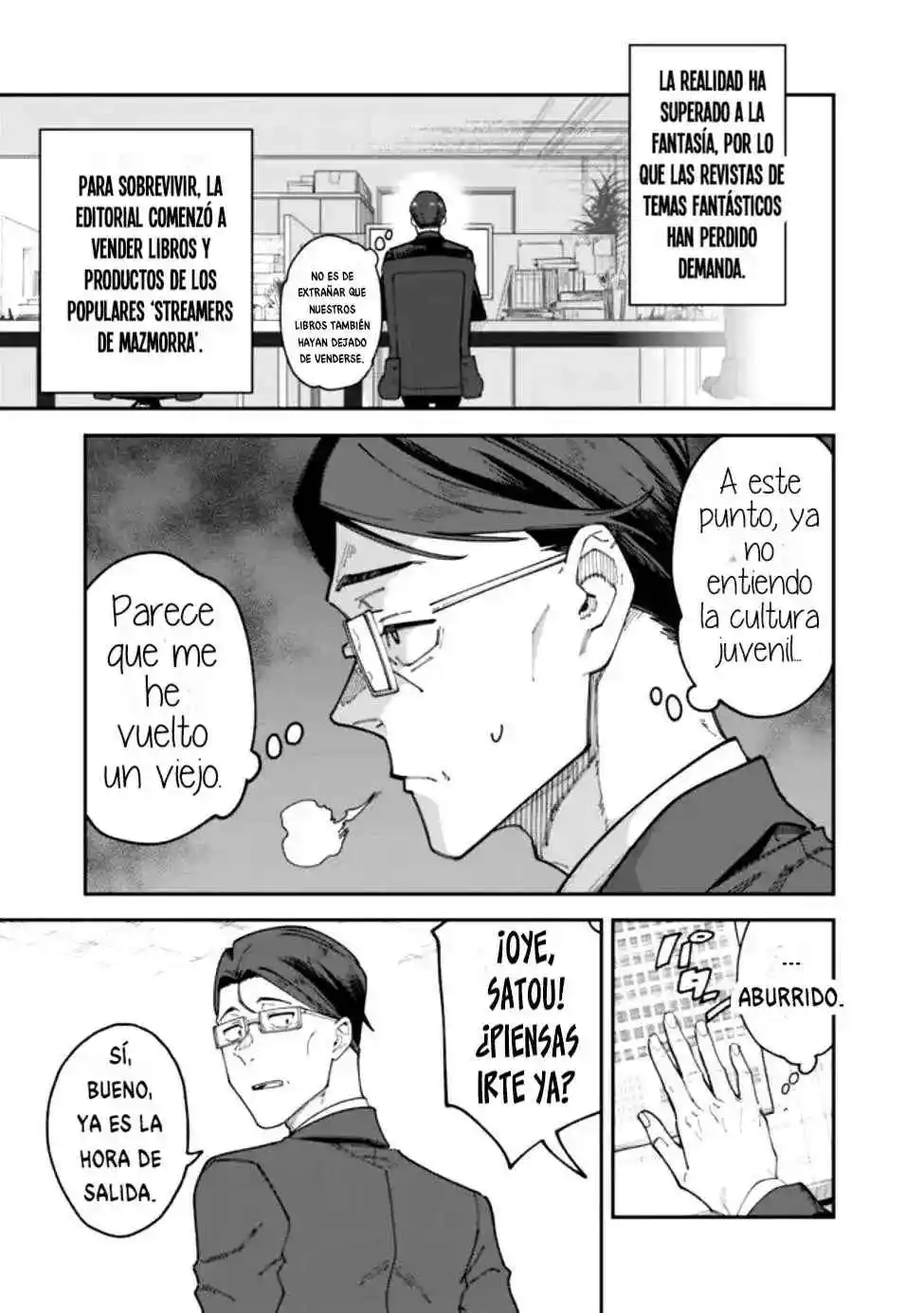 JIMI NA OJISAN, JITSU WA EIYU DATTA. -JIKAKU GA NAI MAMA MUSO SHITETARA, MEI NO DUNGEON HAISHIN DE SARASARETETA YO DESU - Capítulo 1 - Página 13 - LectorTMOo
