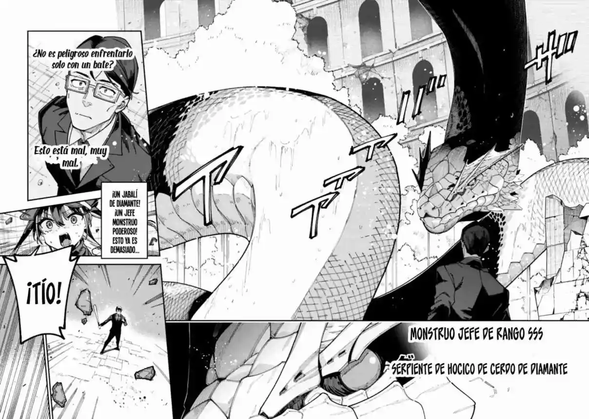 JIMI NA OJISAN, JITSU WA EIYU DATTA. -JIKAKU GA NAI MAMA MUSO SHITETARA, MEI NO DUNGEON HAISHIN DE SARASARETETA YO DESU - Capítulo 1 - Página 42 - LectorTMOo