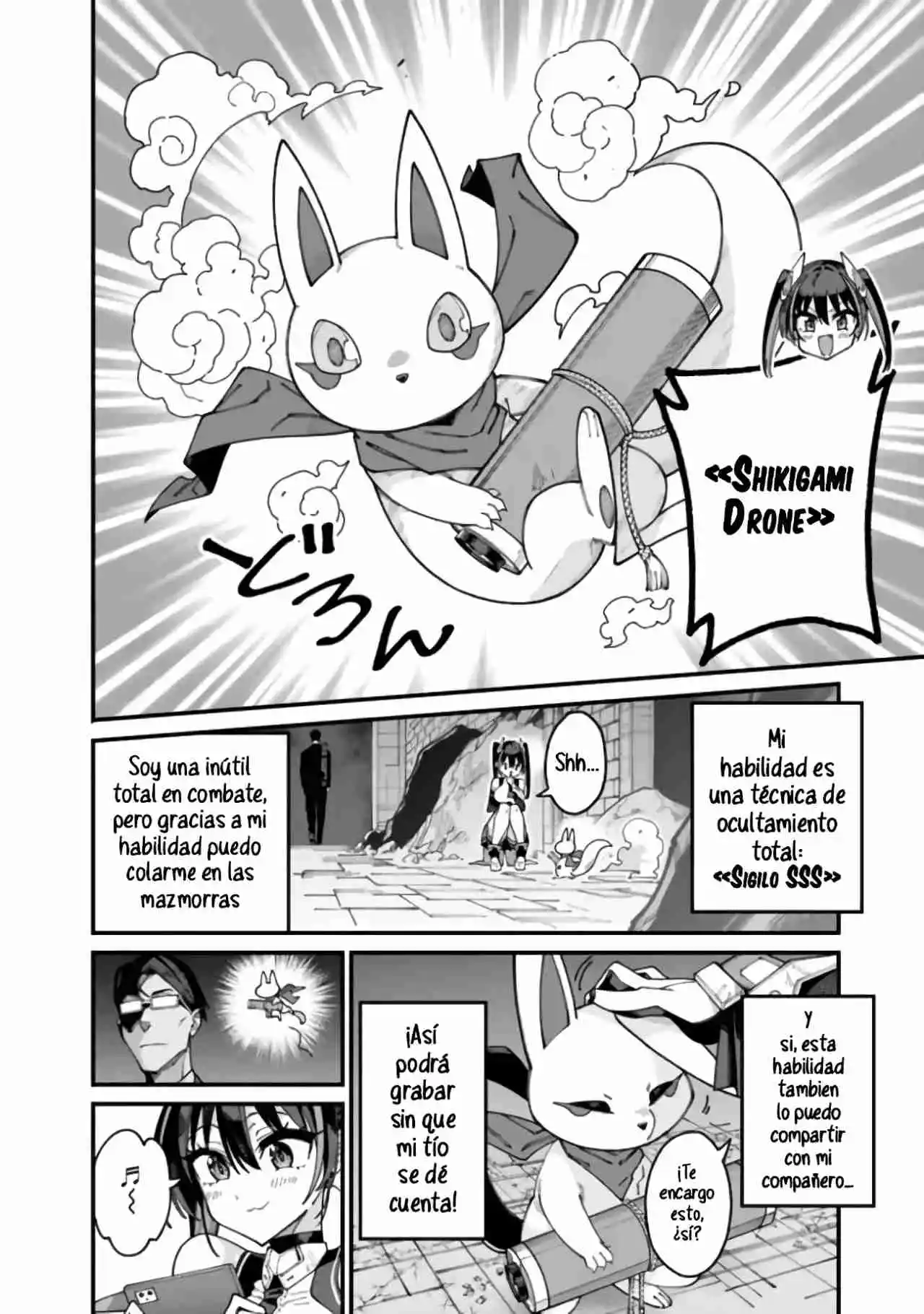 JIMI NA OJISAN, JITSU WA EIYU DATTA. -JIKAKU GA NAI MAMA MUSO SHITETARA, MEI NO DUNGEON HAISHIN DE SARASARETETA YO DESU capítulo 4 página 8