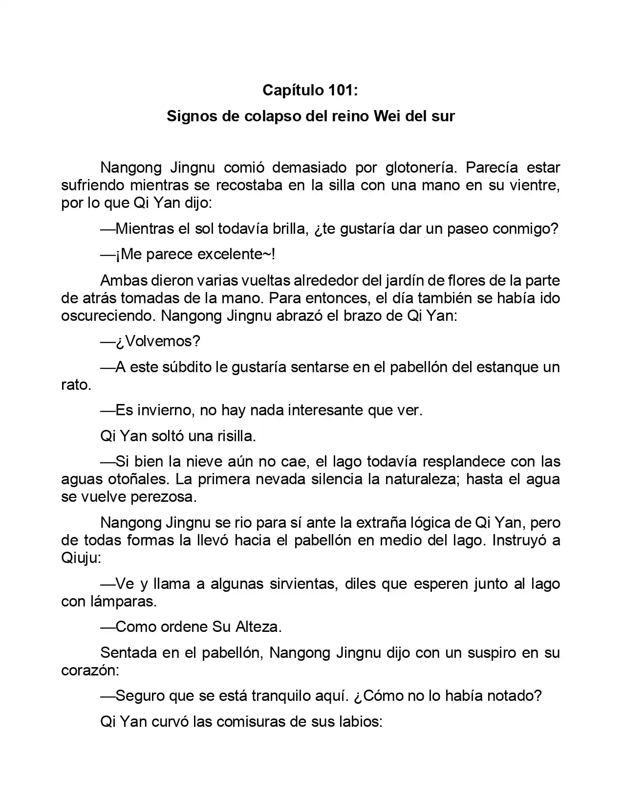 Jing Wei Qing Shang (Novela) - Capítulo 101 - Página 1 - LectorTMOo