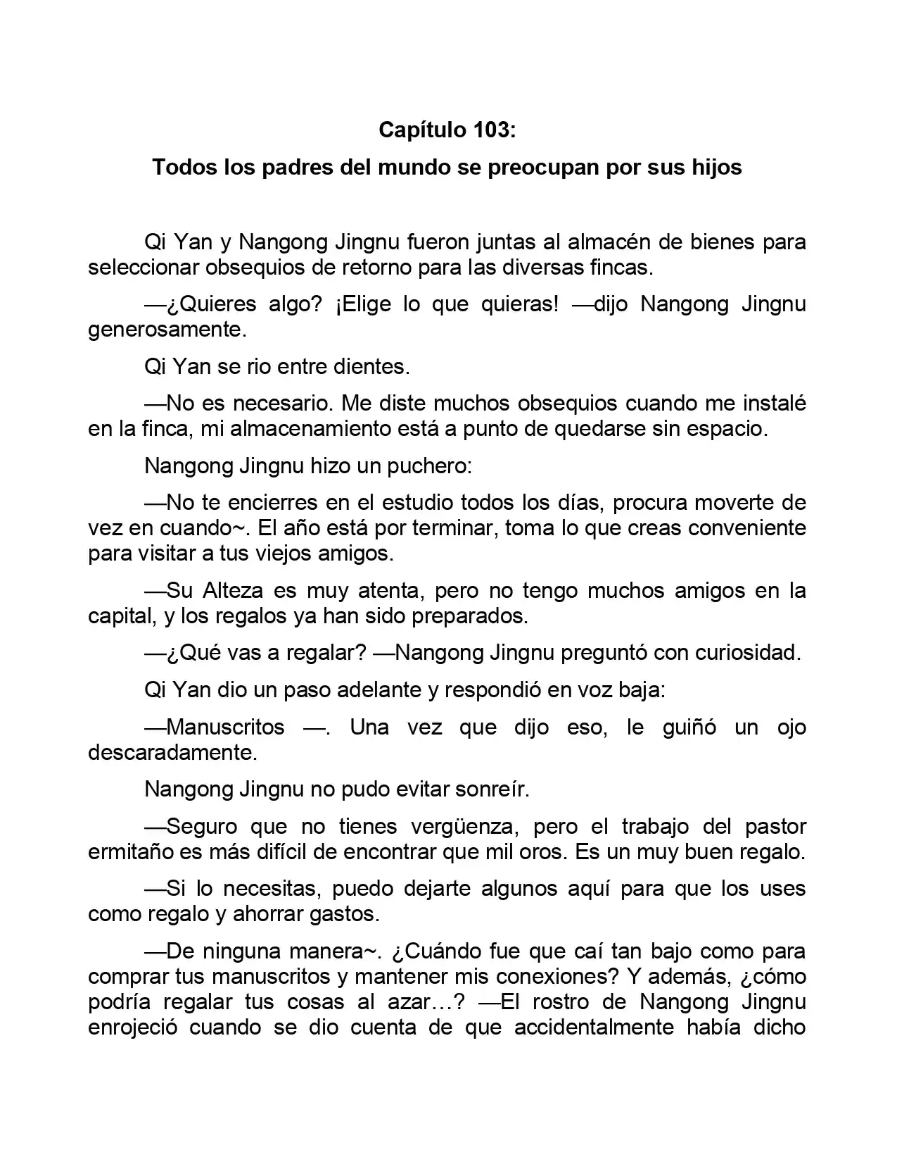 Jing Wei Qing Shang (Novela) - Capítulo 103 - Página 1 - LectorTMOo