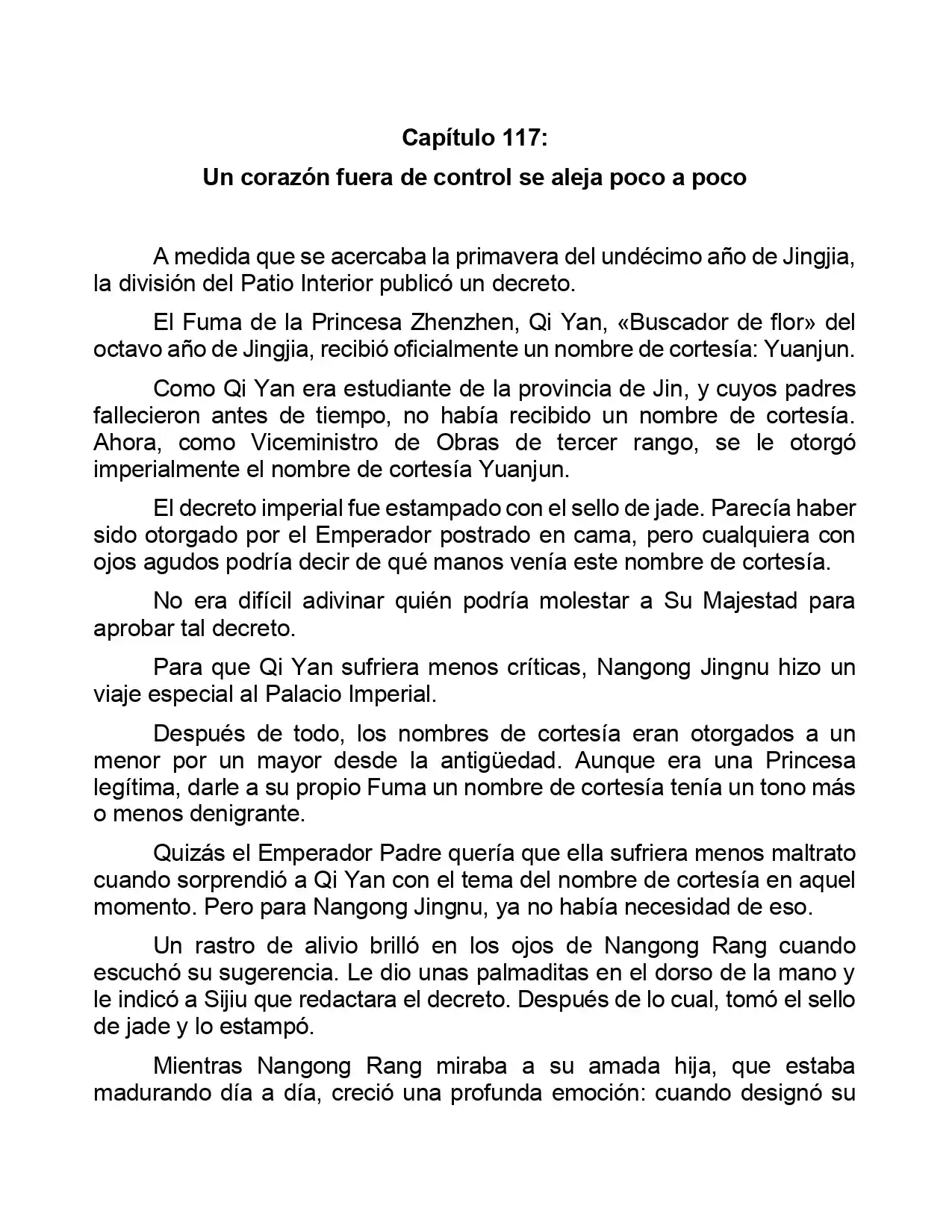 Jing Wei Qing Shang (Novela) - Capítulo 117 - Página 1 - LectorTMOo