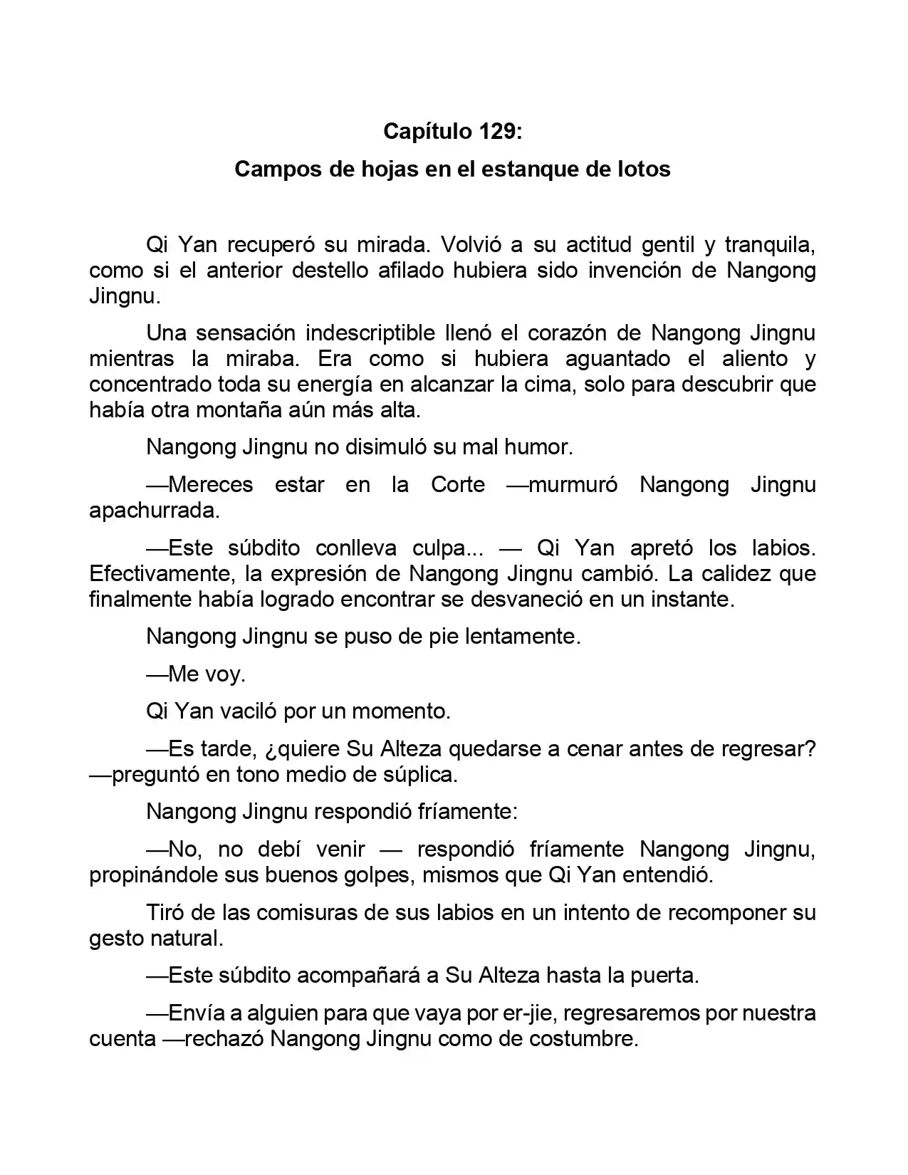 Jing Wei Qing Shang (Novela) - Capítulo 129 - Página 1 - LectorTMOo