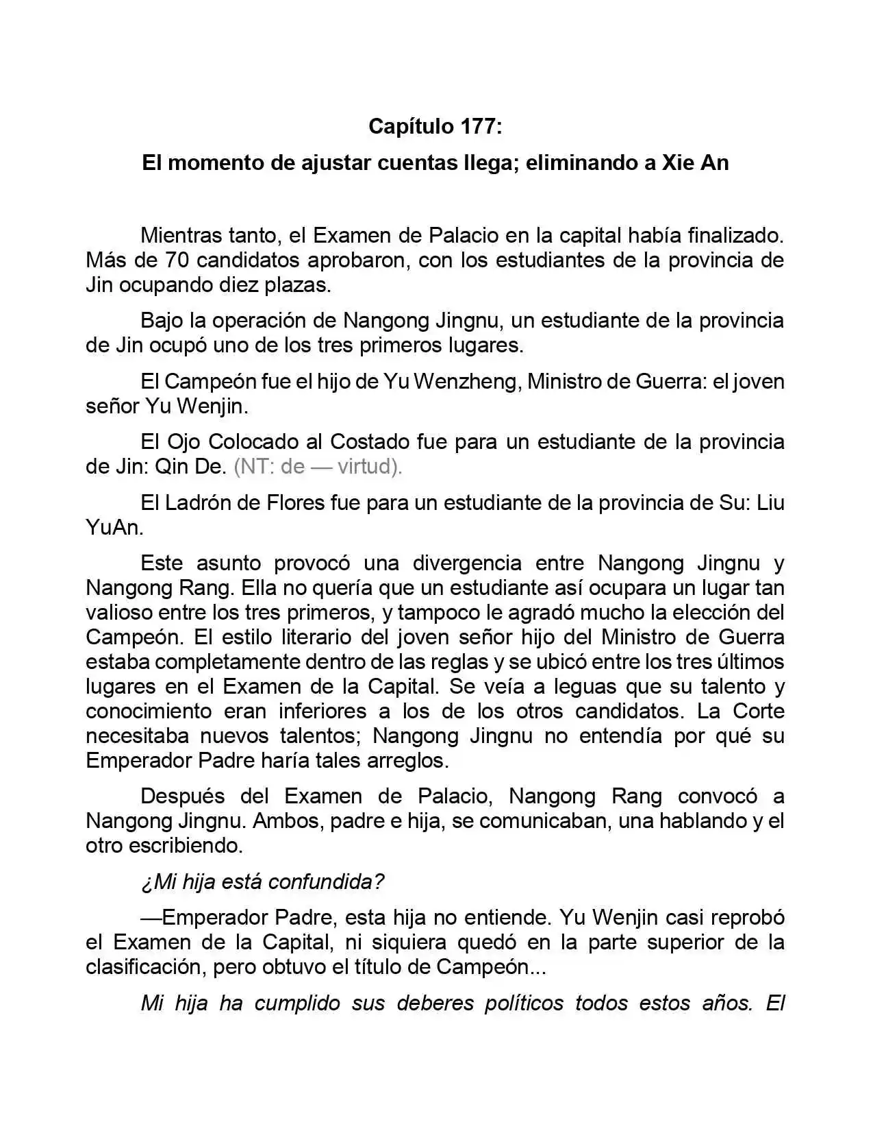 Jing Wei Qing Shang (Novela) - Capítulo 177 - Página 1 - LectorTMOo