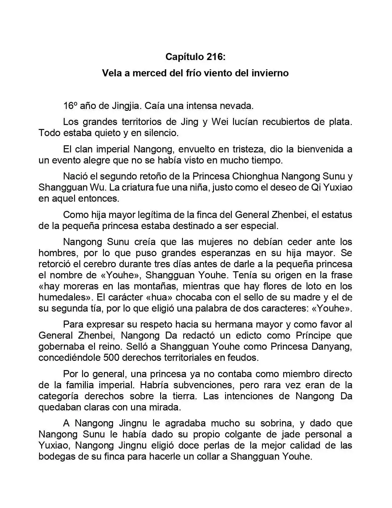 Jing Wei Qing Shang (Novela) - Capítulo 216 - Página 1 - LectorTMOo