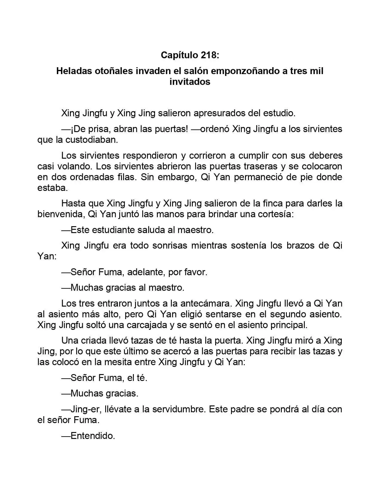 Jing Wei Qing Shang (Novela) - Capítulo 218 - Página 1 - LectorTMOo