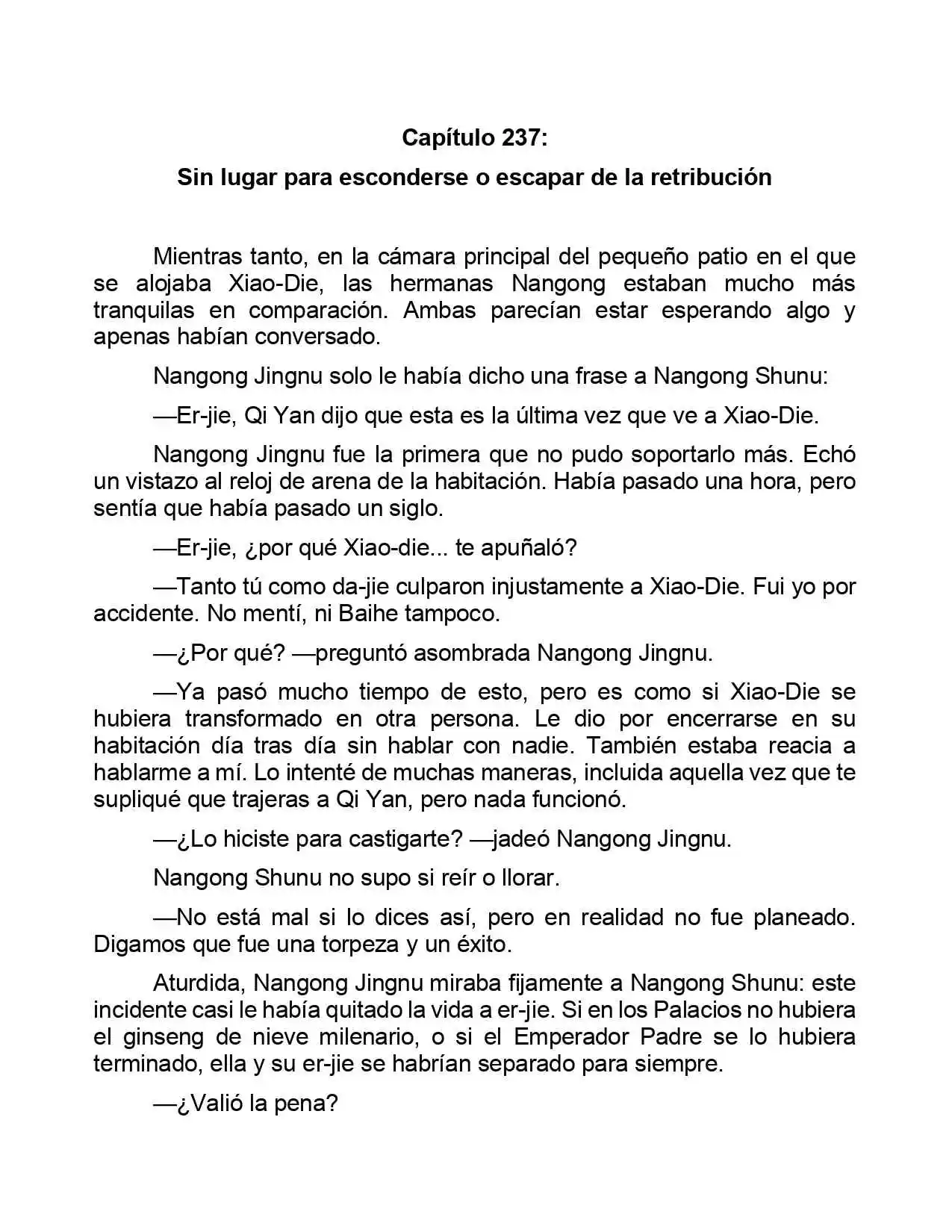 Jing Wei Qing Shang (Novela) - Capítulo 237 - Página 1 - LectorTMOo