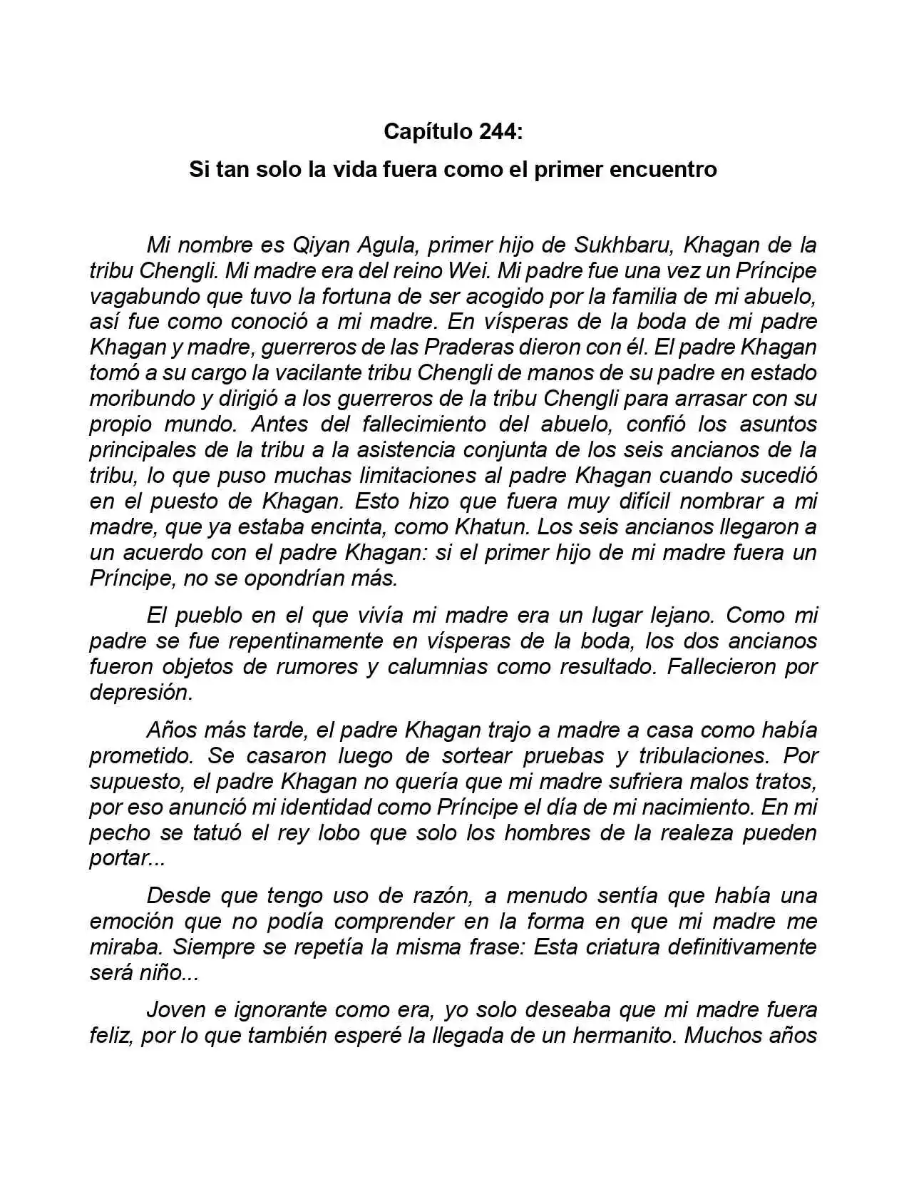 Jing Wei Qing Shang (Novela) - Capítulo 244 - Página 1 - LectorTMOo
