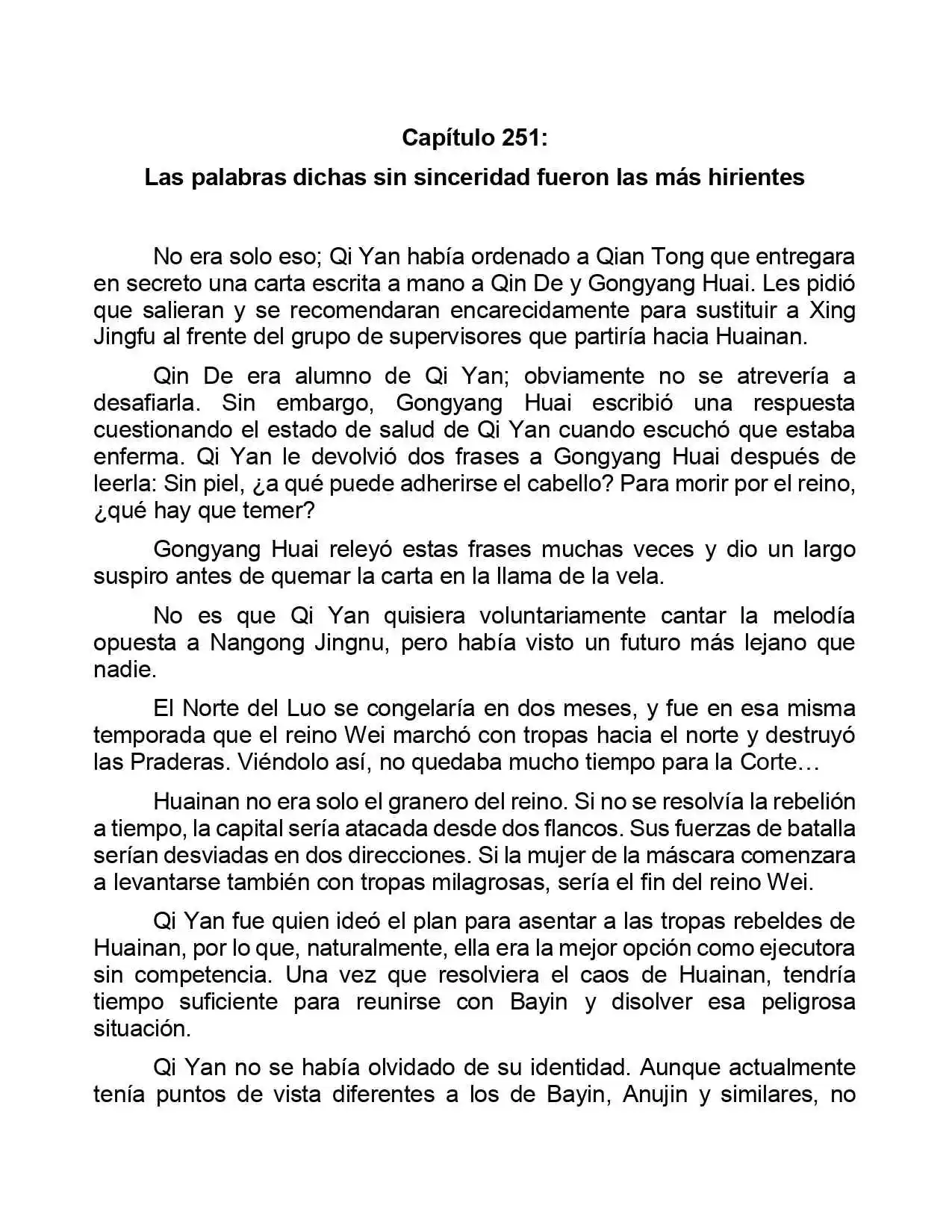 Jing Wei Qing Shang (Novela) - Capítulo 251 - Página 1 - LectorTMOo