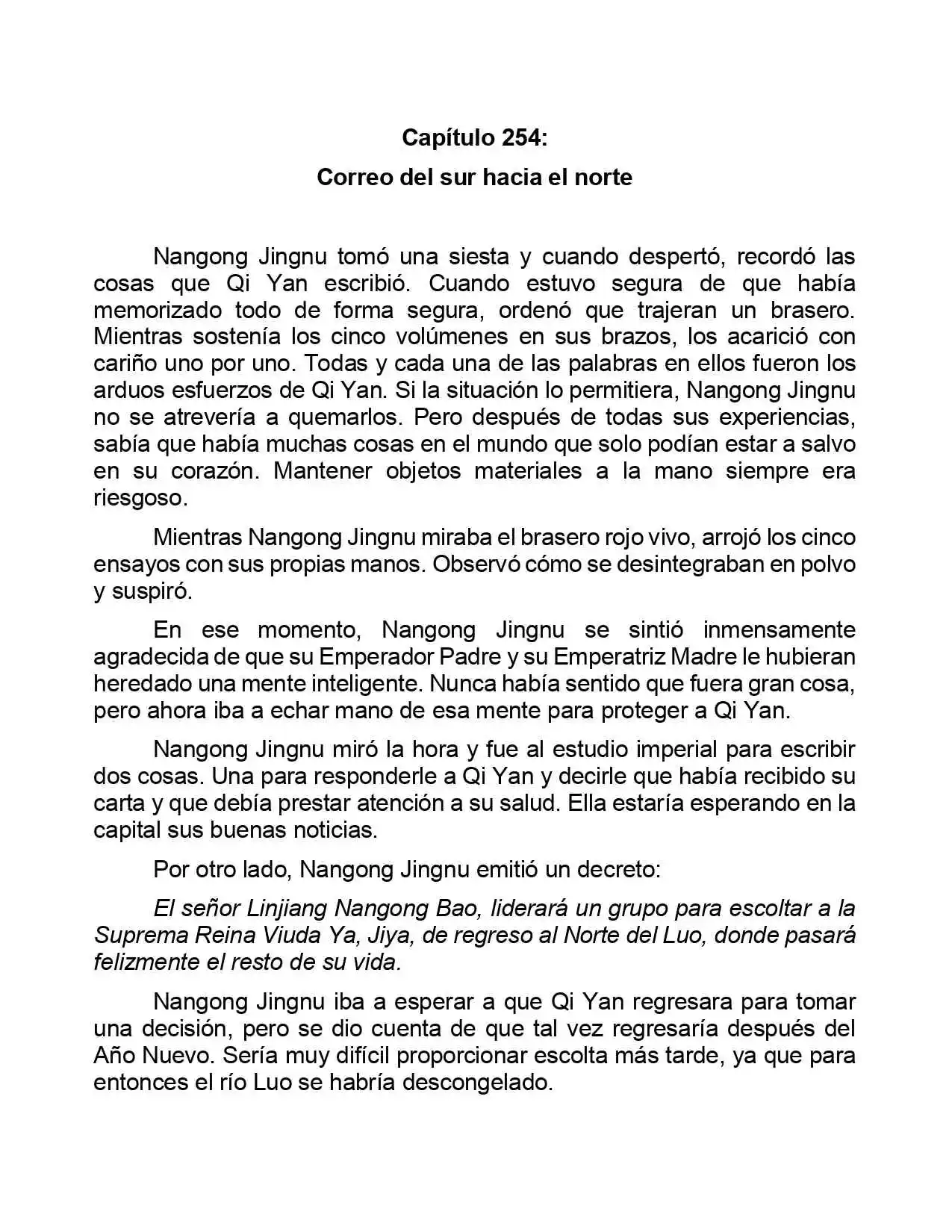 Jing Wei Qing Shang (Novela) - Capítulo 254 - Página 1 - LectorTMOo