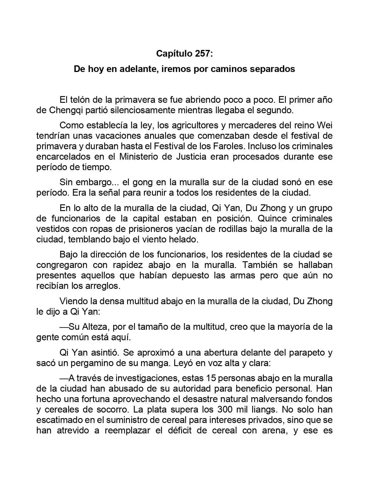 Jing Wei Qing Shang (Novela) - Capítulo 257 - Página 1 - LectorTMOo