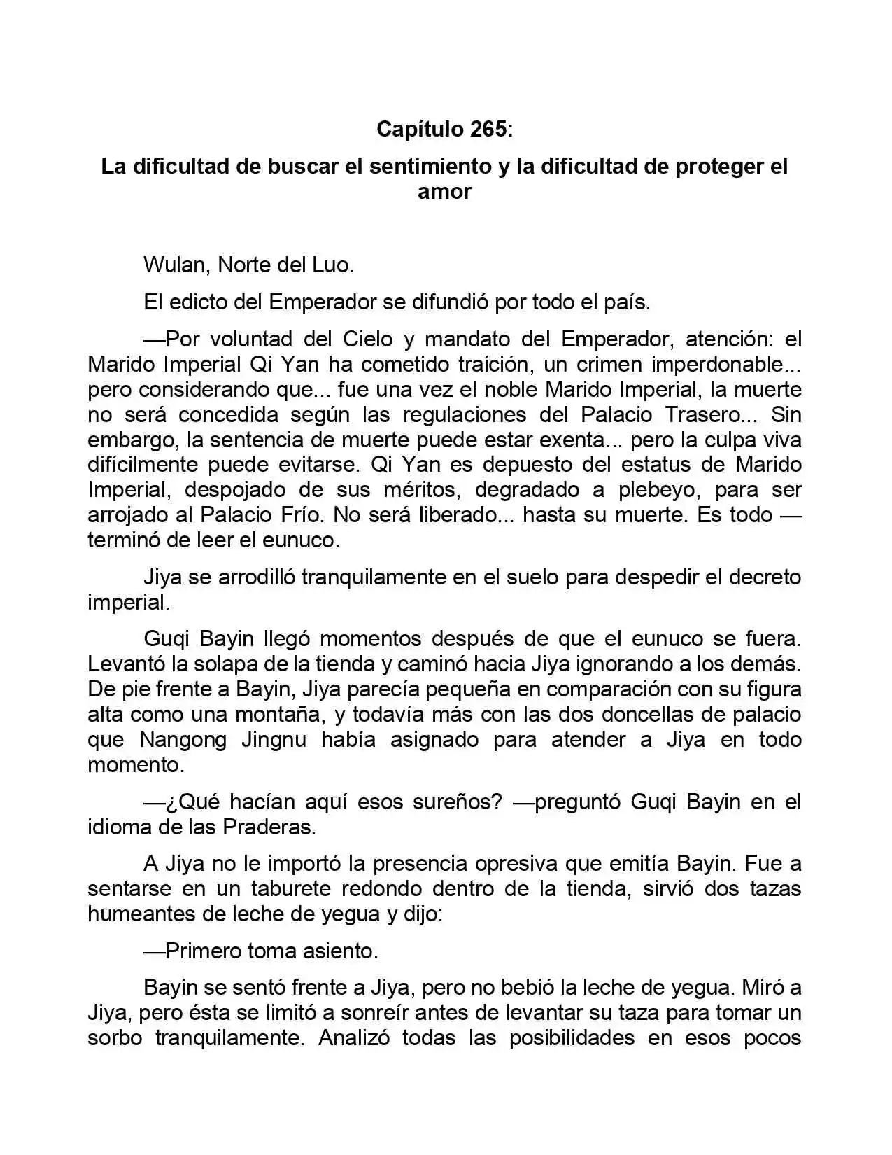Jing Wei Qing Shang (Novela) - Capítulo 265 - Página 1 - LectorTMOo