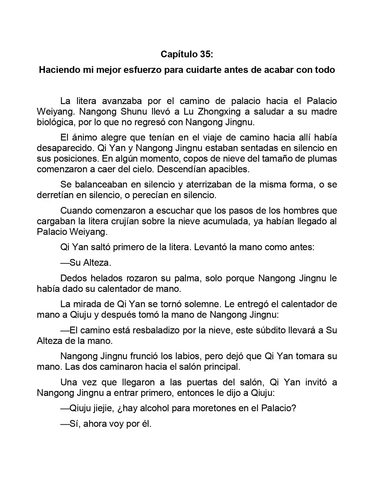 Jing Wei Qing Shang (Novela) - Capítulo 35 - Página 1 - LectorTMOo