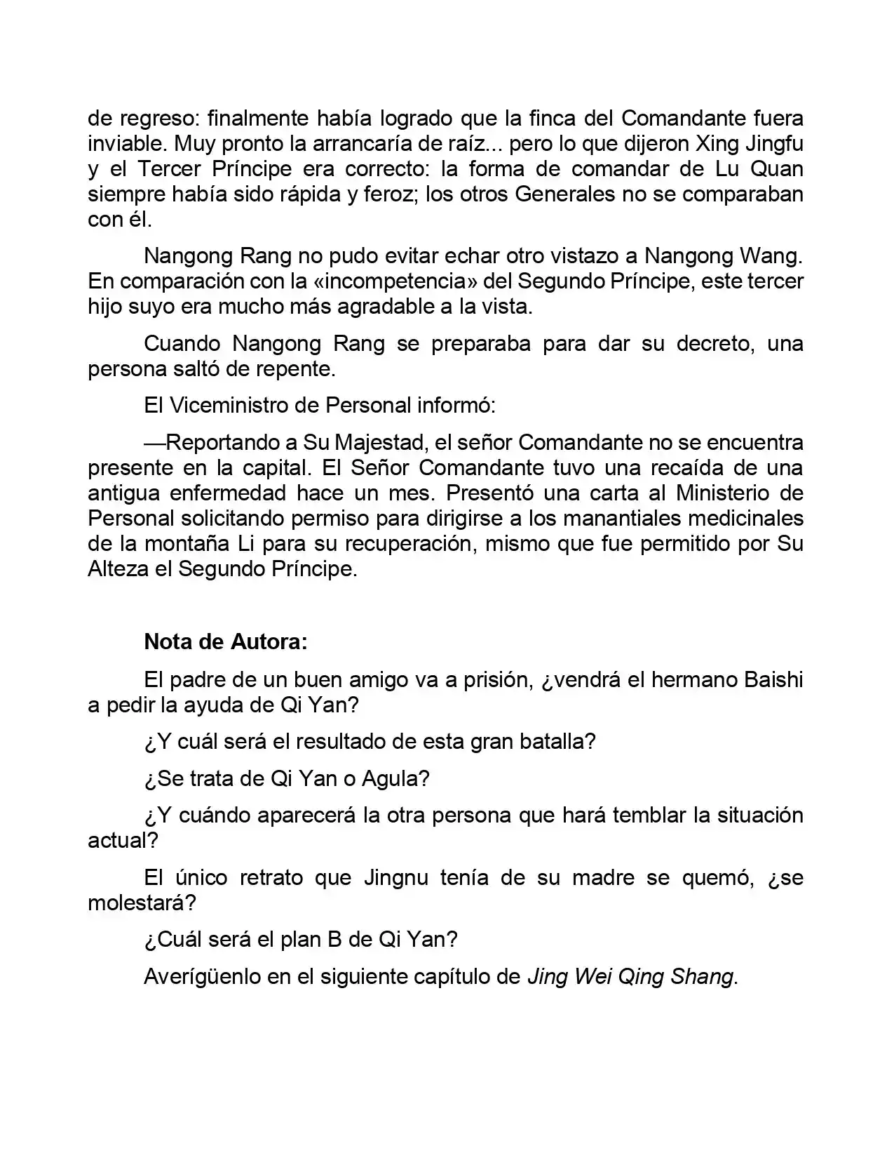 Jing Wei Qing Shang (Novela) - Capítulo 63 - Página 9 - LectorTMOo